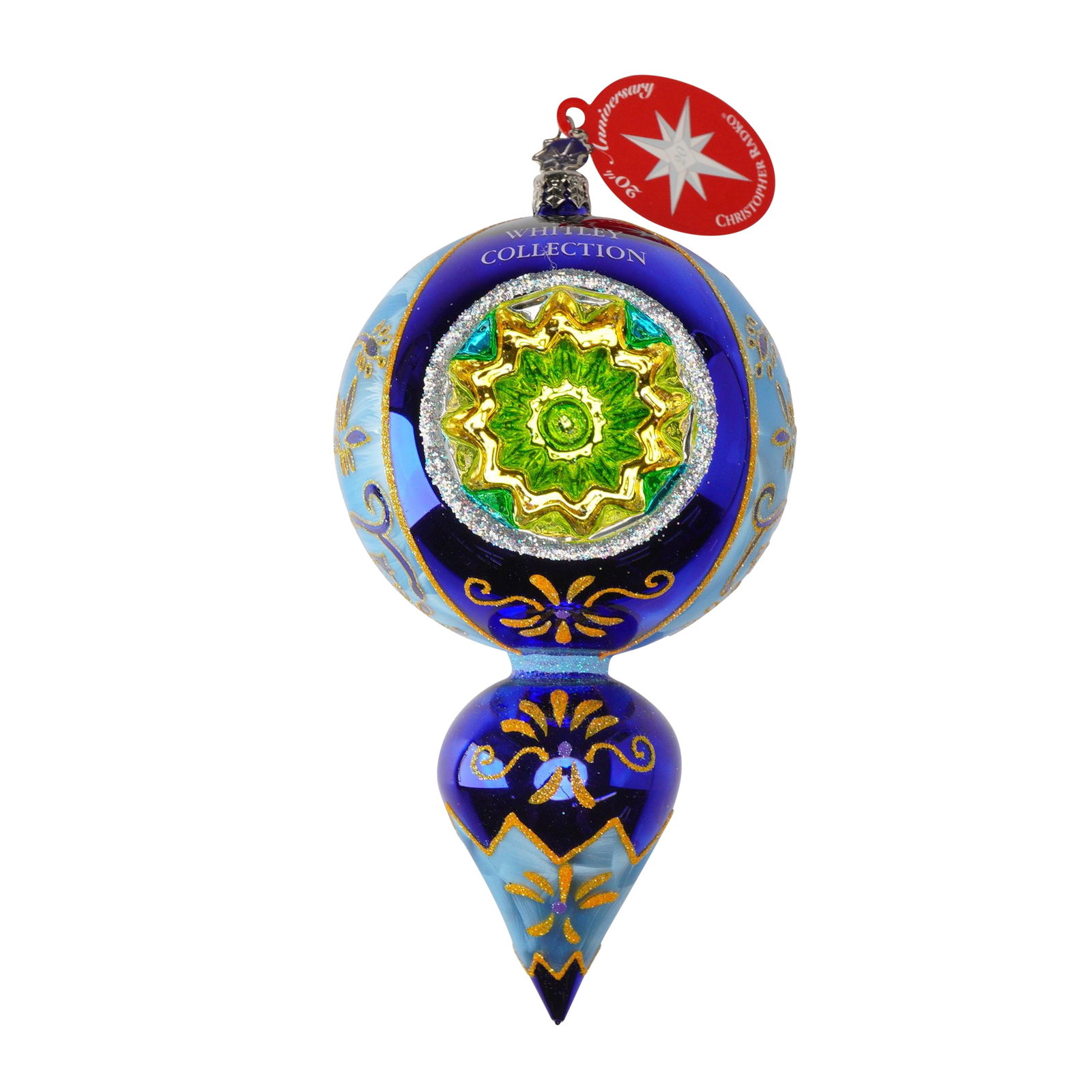 Christopher Radko Blue Christmas Tree Ornament, Fantasia St. Basil's Baubles (1 of 4)