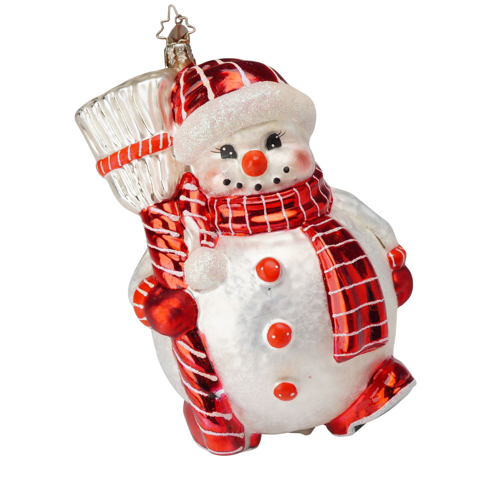 Christopher Radko Snowman Christmas Tree Ornament, Jolly Jelly Roll (1 of 4)