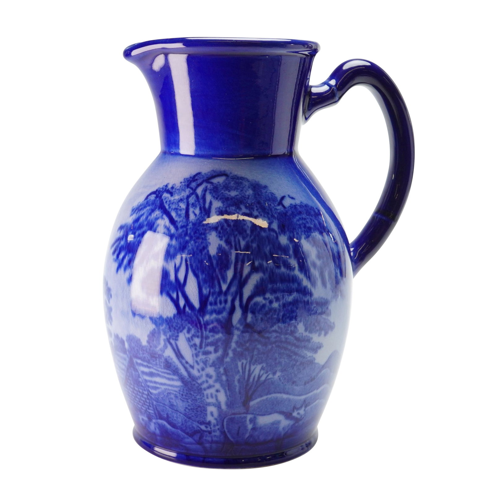Homestead Flo Blue Pastural Motif Pitcher (1 of 3)