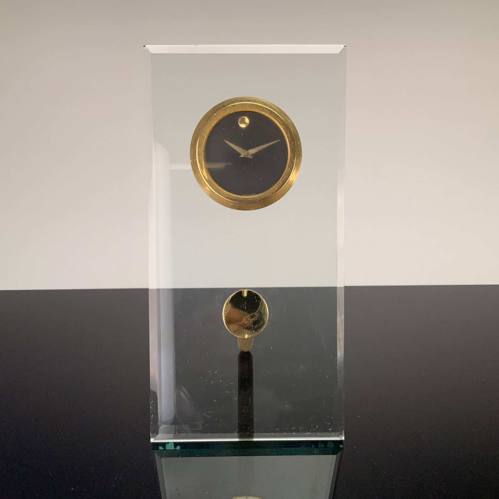 Movado Dial Cut Crystal Desk Clock (1 of 6)