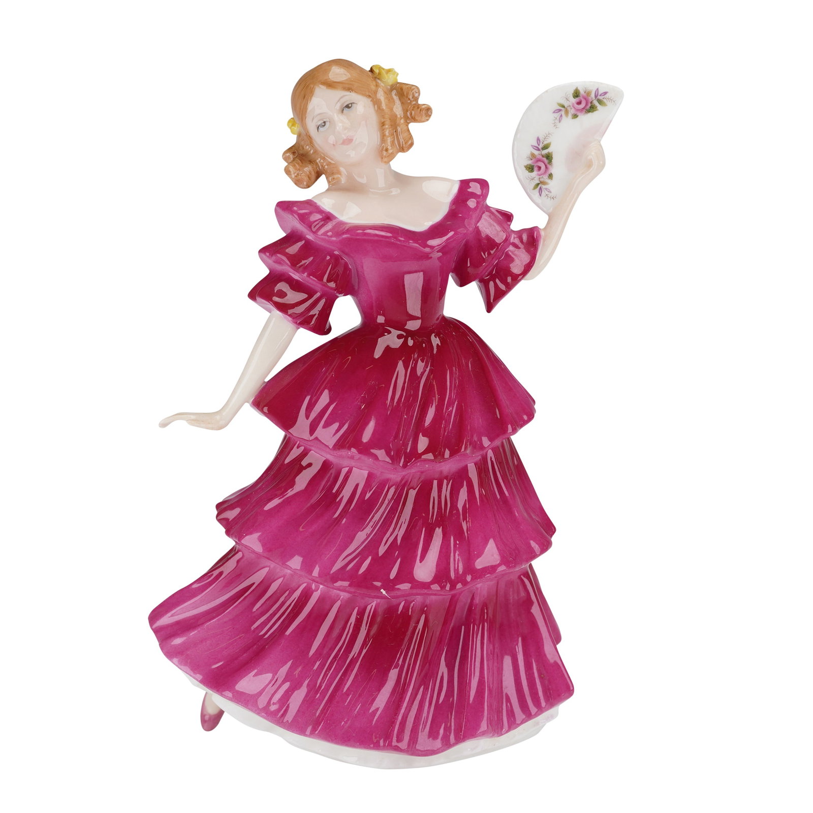 Royal Doulton Jennifer Figure of the Year 1994 HN3447: A Royal Doulton glazed porcelain figurine titled "Jennifer," designated as the Figure of the Year 1994, model number HN3447. The figure depicts a young woman in a dynamic pose, wearing a high-gloss, t
