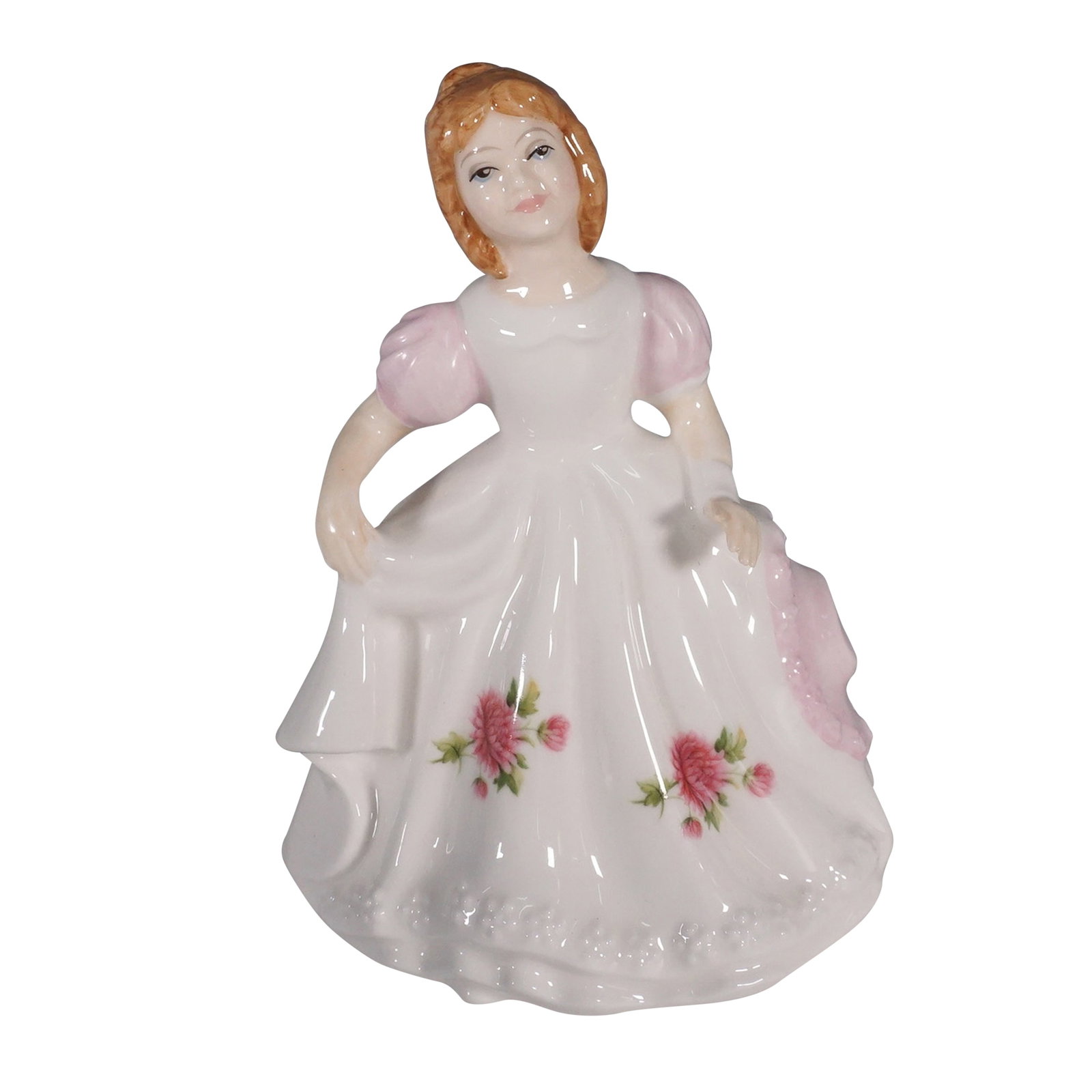 Royal Doulton, Figure of the Month, November, HN3328: This exquisite Royal Doulton figurine, Figure of the Month, November (HN 3328), was introduced in 1990 as part of the collectible Figure of the Month series. Designed by Robert Tabbenor, the figurine 