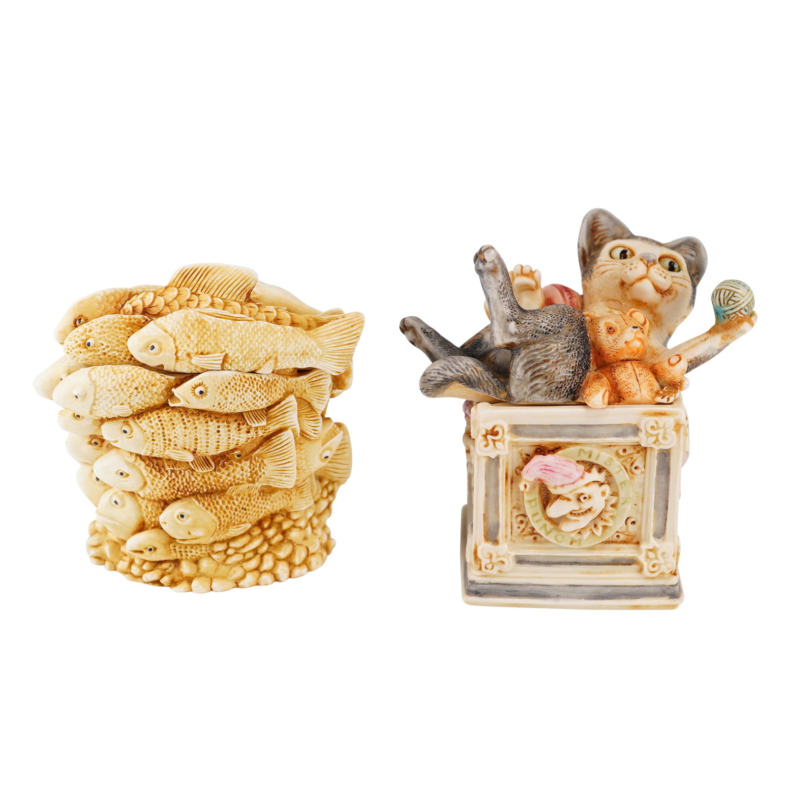 2pc Harmony Kingdom Box Figurines, Courtenay and School's Out (1 of 4)