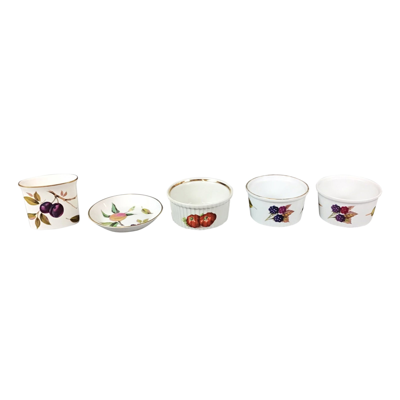 5-Piece Collection of Royal Worcester and Pillivuyt Fine Porcelain Oven to Table Ware (1 of 3)
