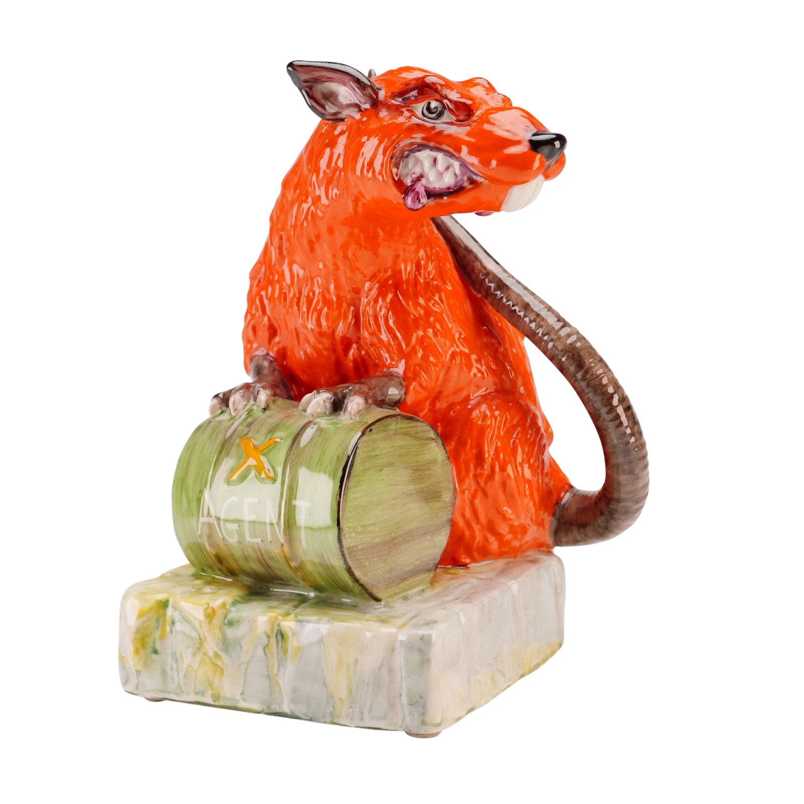 Kevin Francis Banksy Street Art Toxic Rat Ceramic Prototype Figurine (1 of 4)