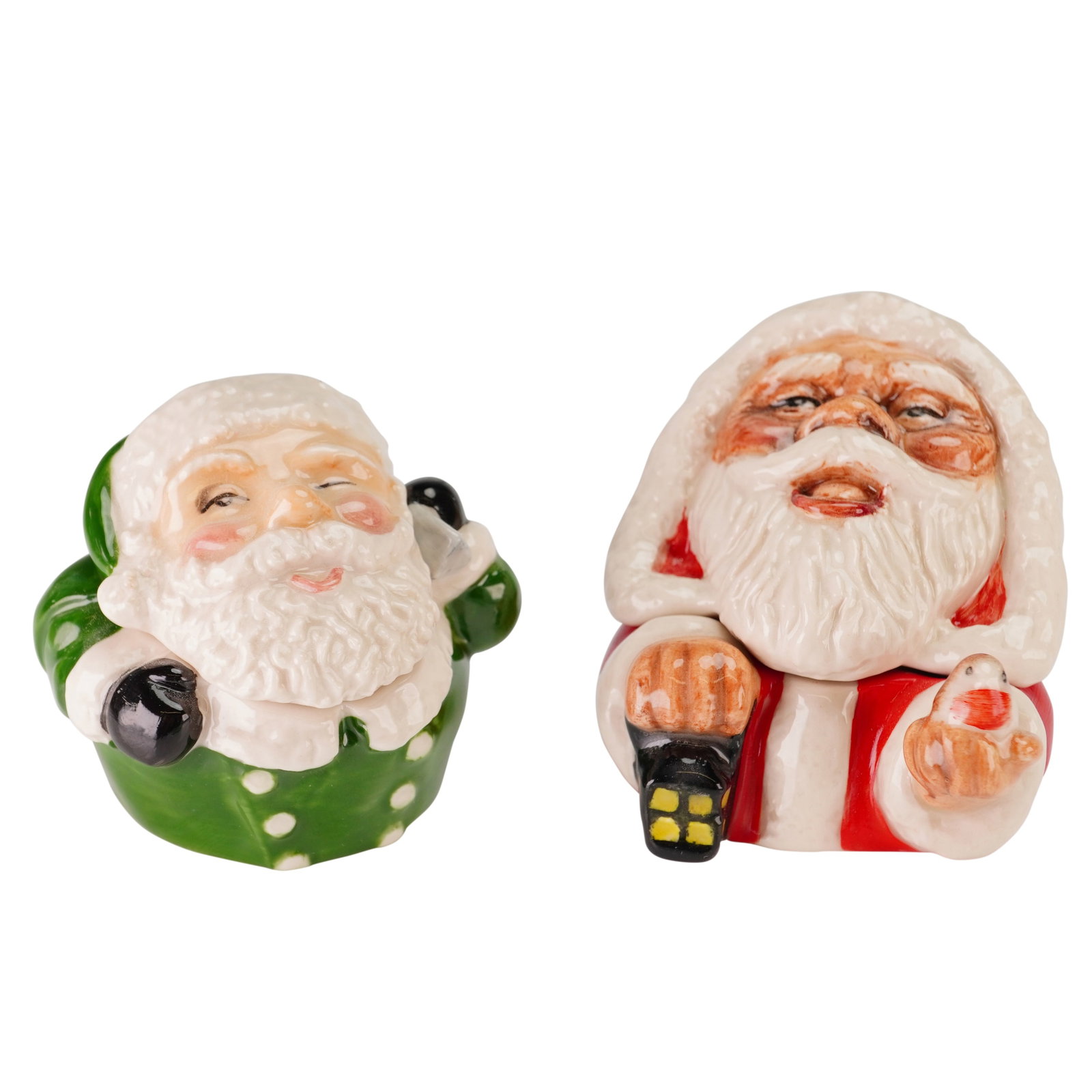 2pc Kevin Francis Face Pots, Santa and Santa 2001 (1 of 4)