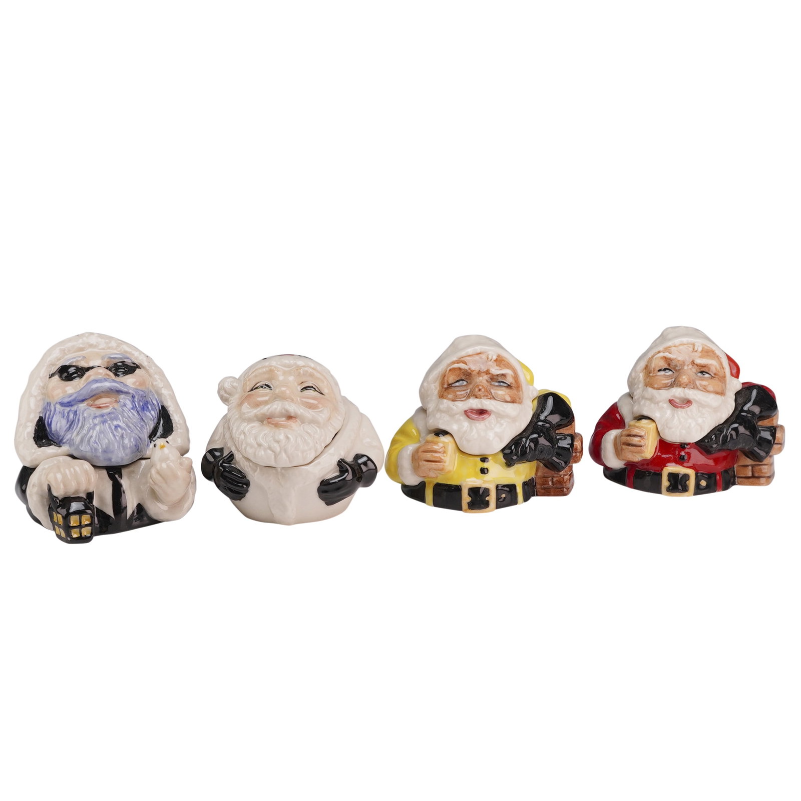 Lot of 4 Kevin Francis Face Pot, Santa Claus including Prototype (1 of 5)