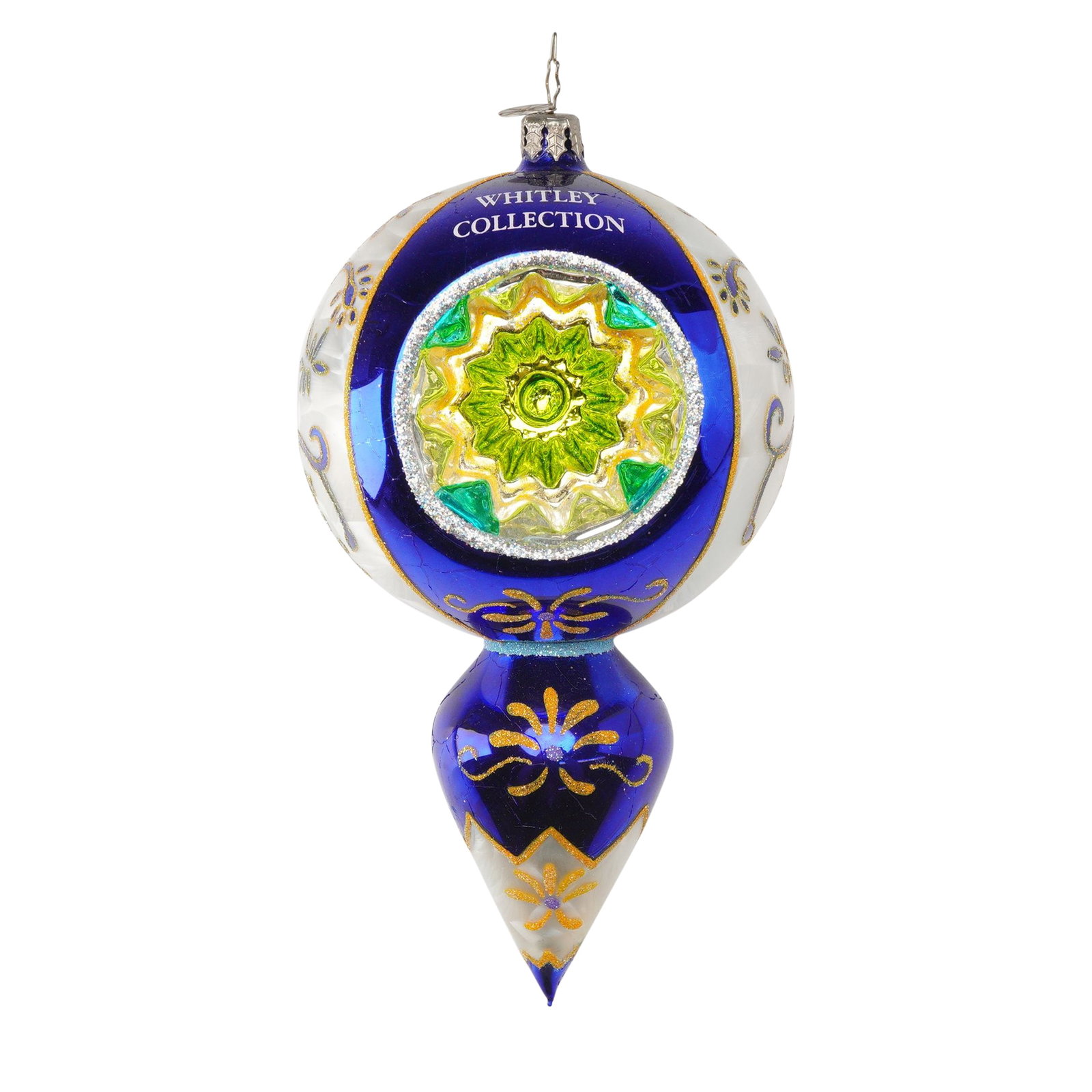 Christopher Radko Bluea and White Christmas Tree Ornament, Fantasia St. Basil's Baubles (1 of 4)