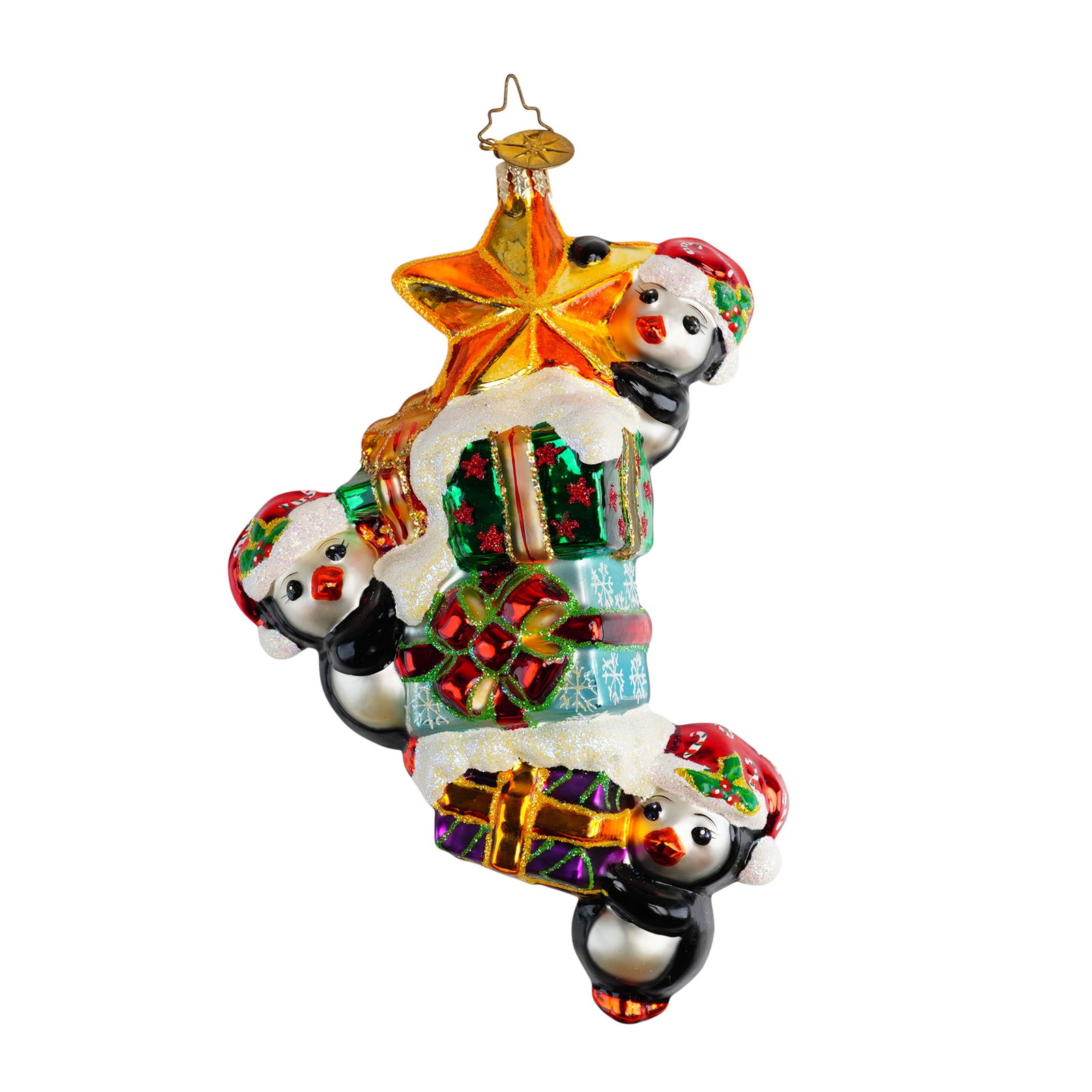 Christopher Radko Snowman Christmas Tree Ornament, Three Penny Star (1 of 3)
