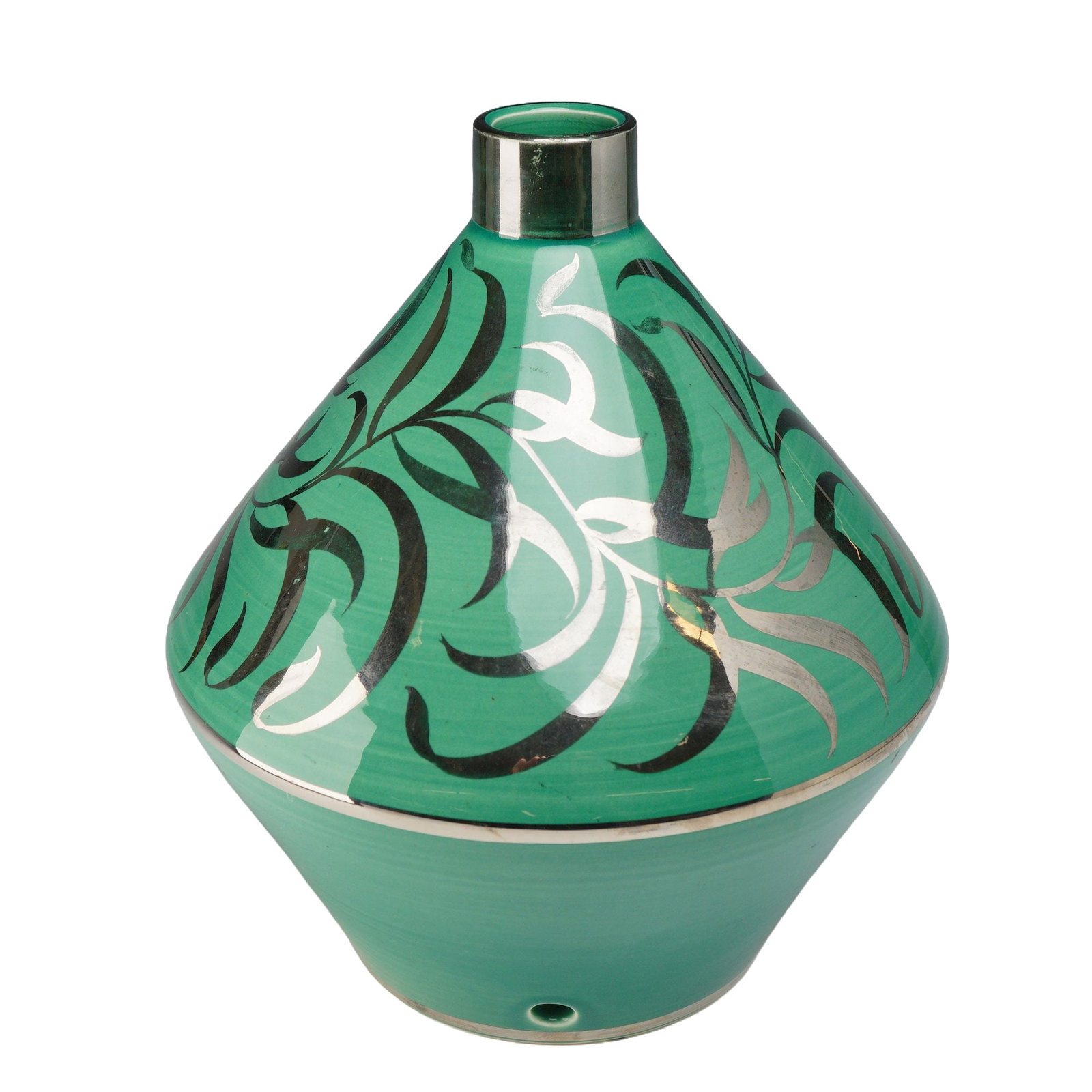 Wedgwood Jasperware Lamp Base with Silver Luster Decoration, circa 1932 (1 of 3)