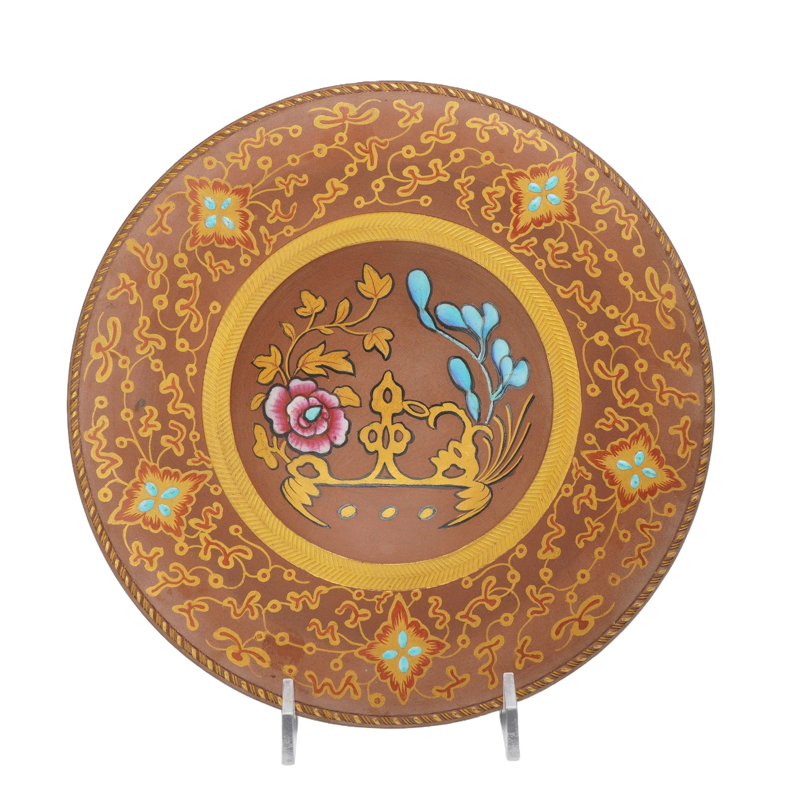Wedgwood Capri Ware Rosso Antico Cabinet Plate (1 of 3)