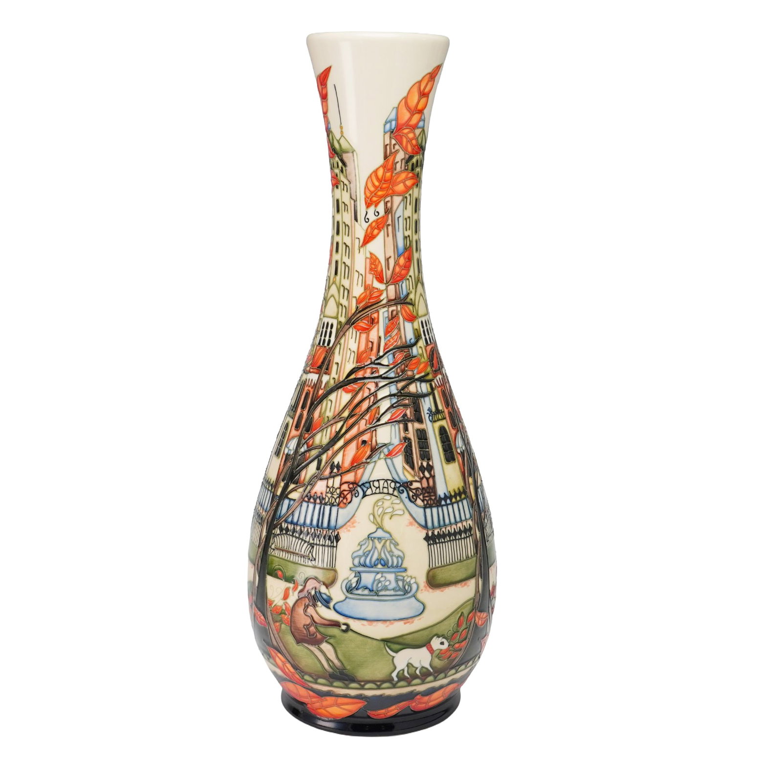 Moorcroft Pottery by Paul Hilditch and Anji Davenport Prestige Vase, The Park (1 of 4)