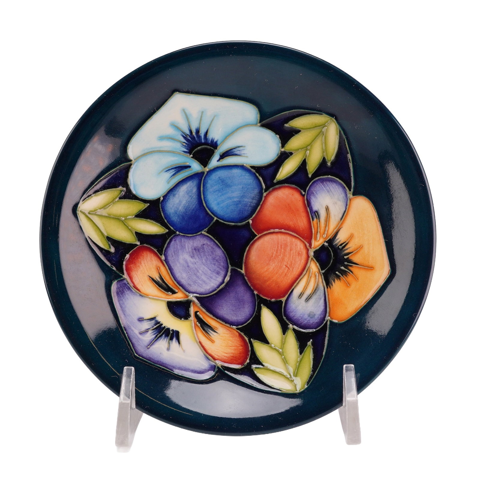 Moorcroft Collectors' Club by Rachel Bishop 2005 Pin Dish, Triple Choice (1 of 3)