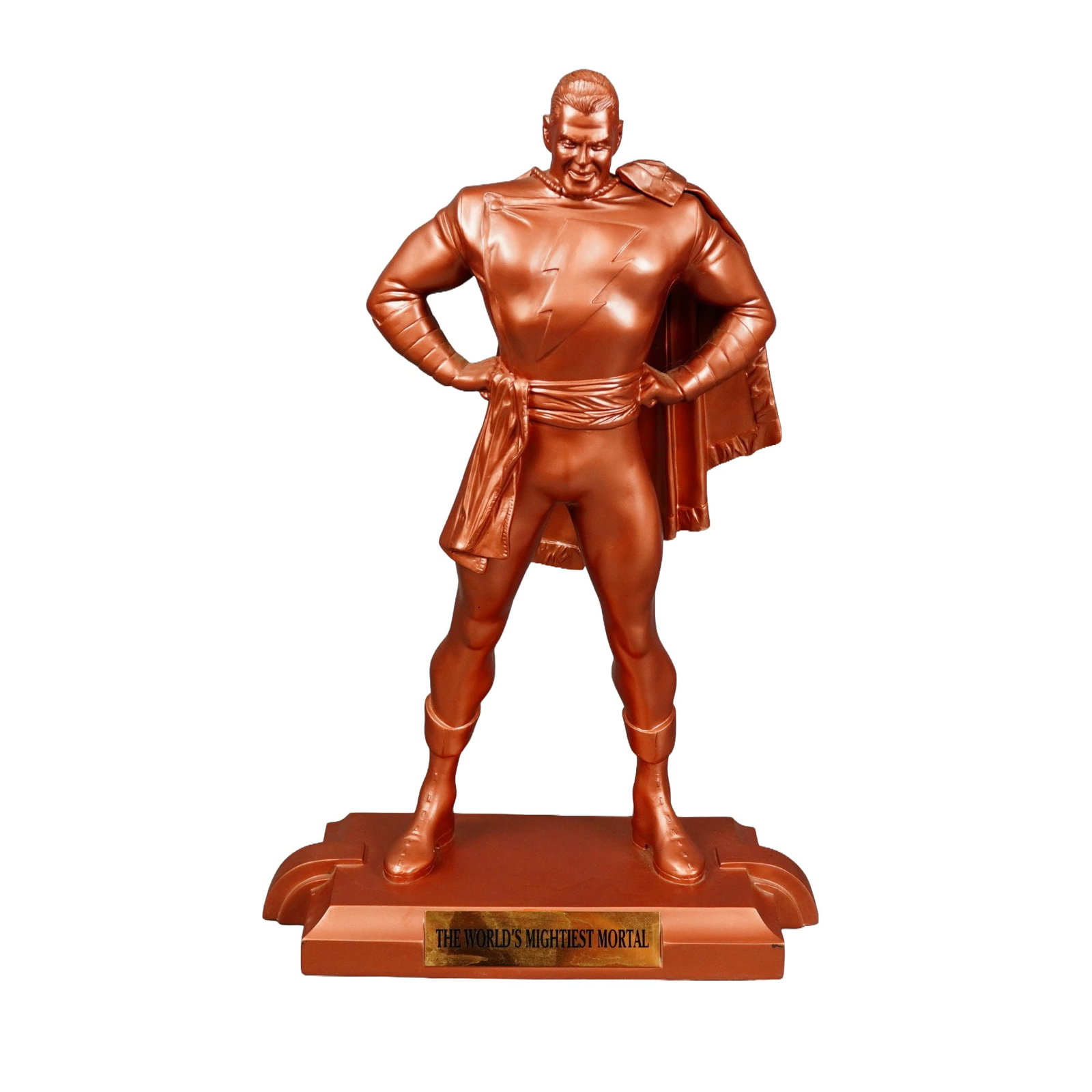 DC Direct Kingdom Come Shazam Limited Edition Bronze Variant Statue by Alex Ross: This limited edition DC Comics Shazam sculpture is based on the character's appearance in the Kingdom Come miniseries, designed by artist Alex Ross. Produced by DC Direct in 1999, the statue is a mono