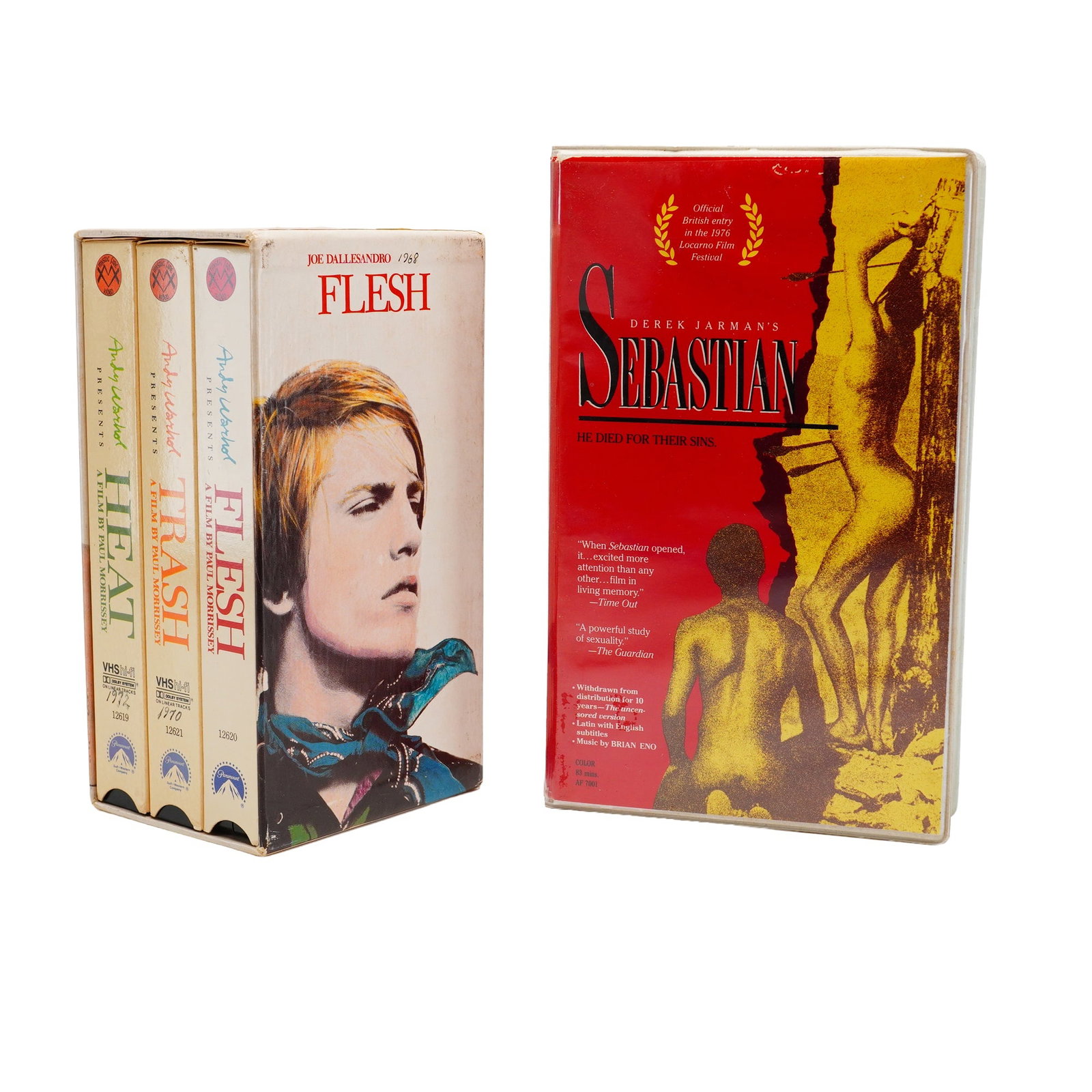 Rare Andy Warhol Cult Cinema VHS Collection Including Flesh, Trash & Heat and Derek Jarman's (1 of 3)