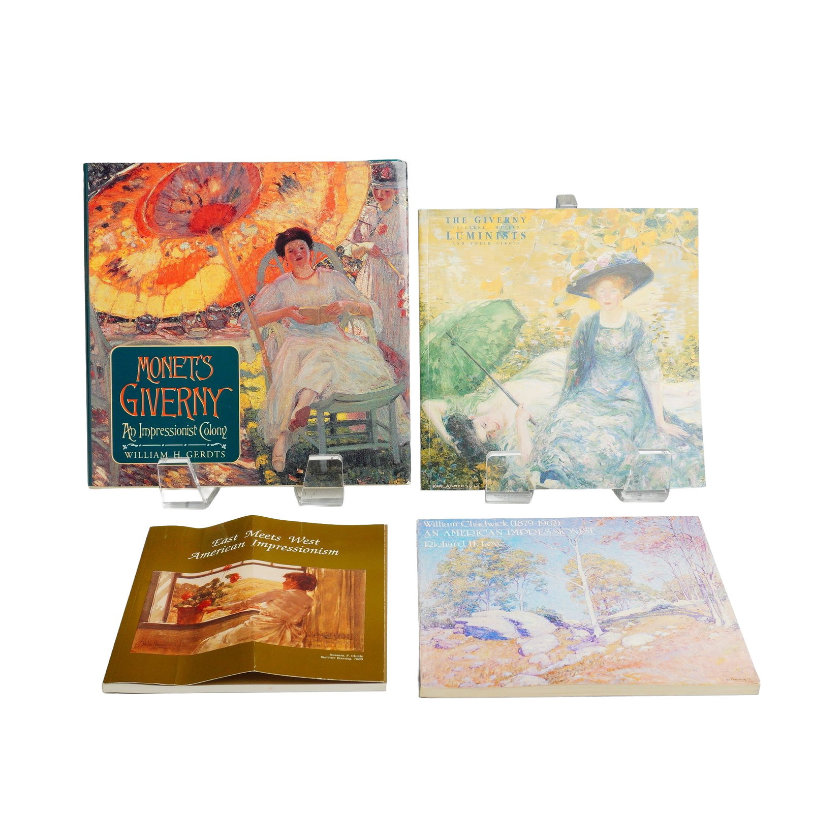 Lot of 4 Impressionist Hard and Softcover Books including Monet's Giverny 1982-2001 (1 of 5)