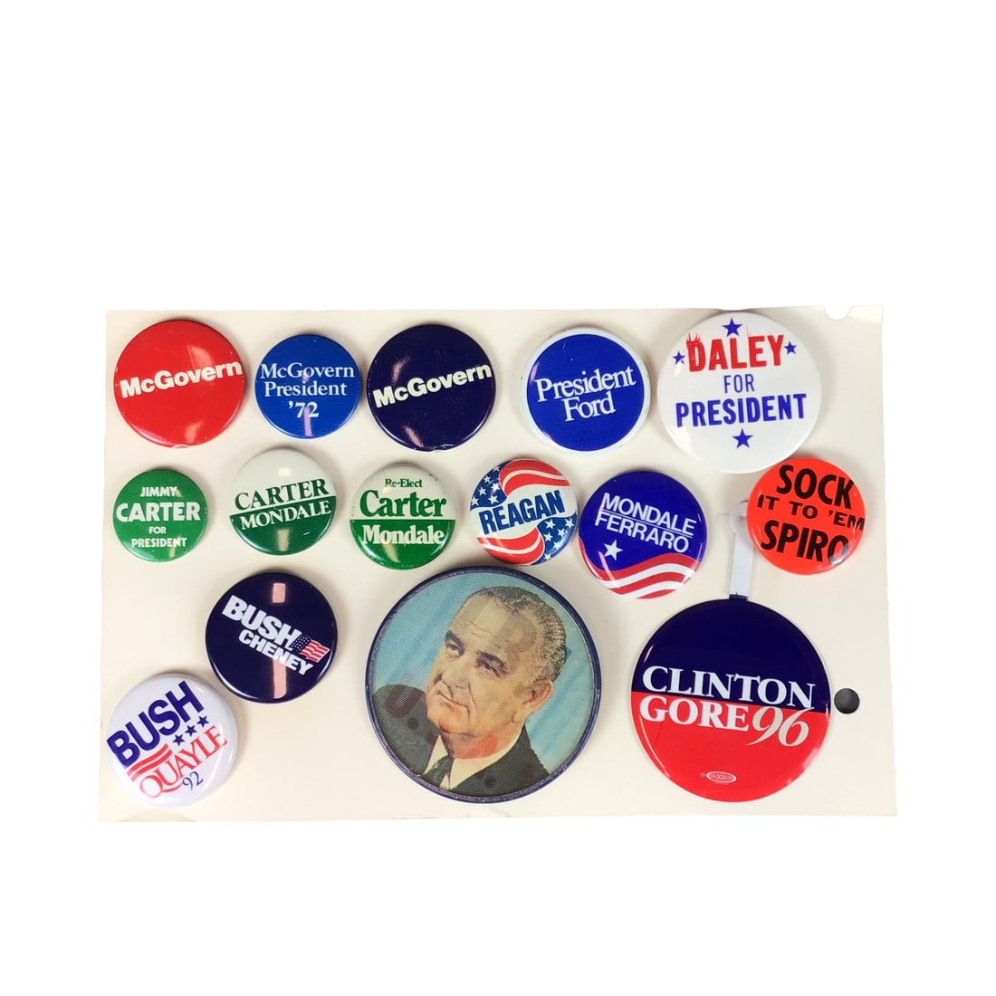 A Collection of Vintage United States Political Campaign Pin-Back Buttons and Pins (1 of 3)