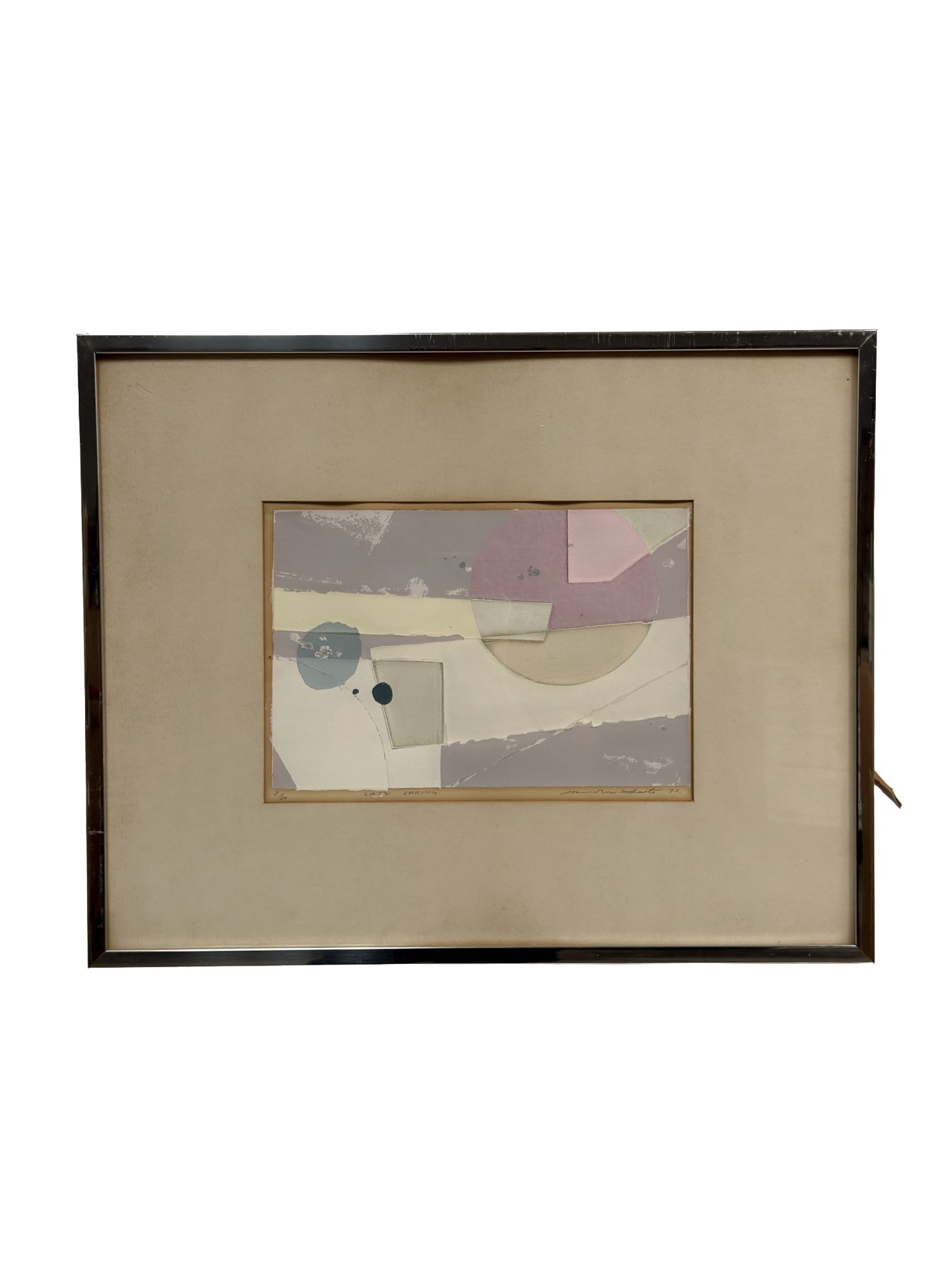 Limited Edition Minoru Saito, Late Spring, Mixed Media Collage (1 of 7)
