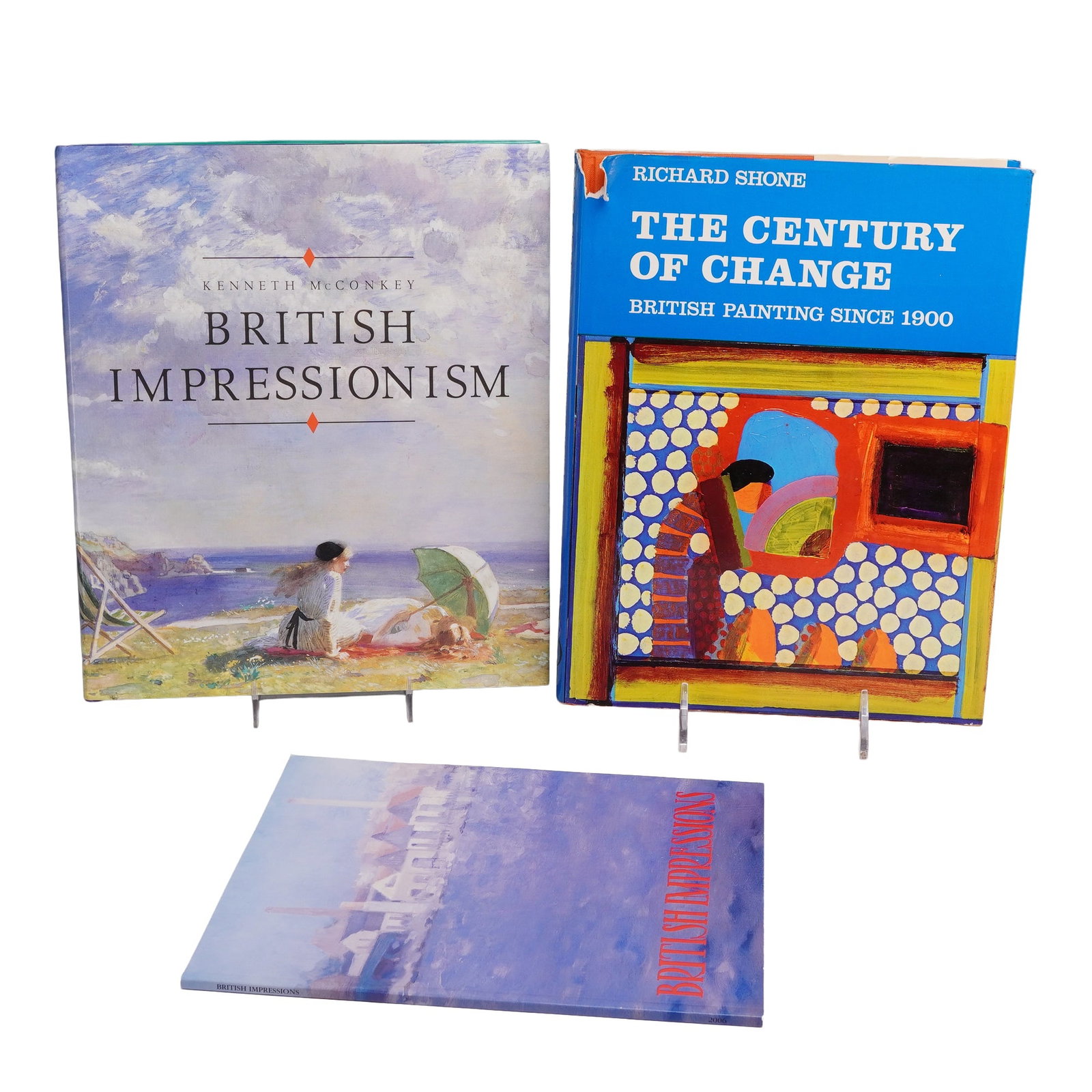 3pc British Art Reference Books and Catalog by Kenneth McConkey and Richard Shone. (DJ) (1 of 3)