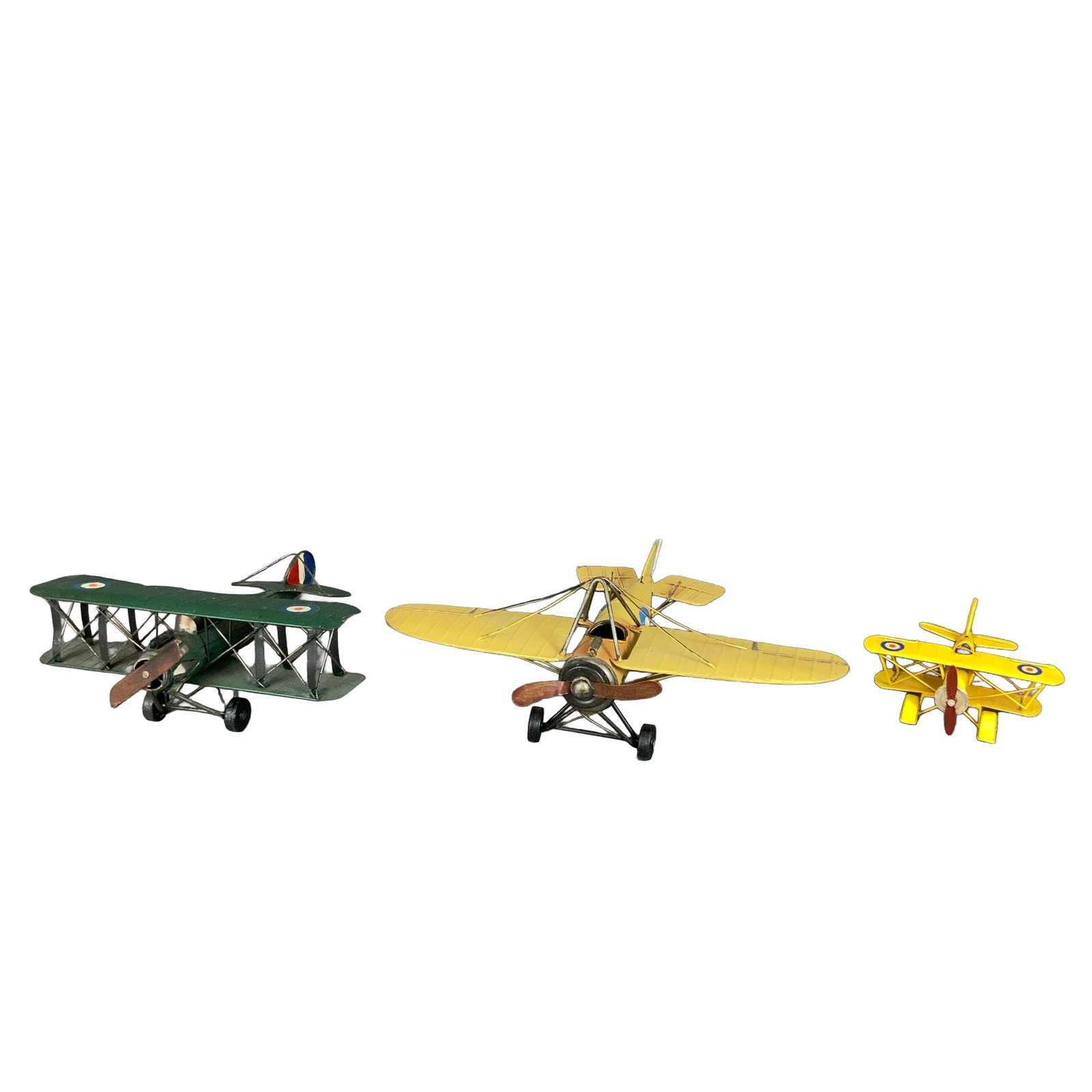 3pc British Airforce Style Metal Model Aircrafts (1 of 3)