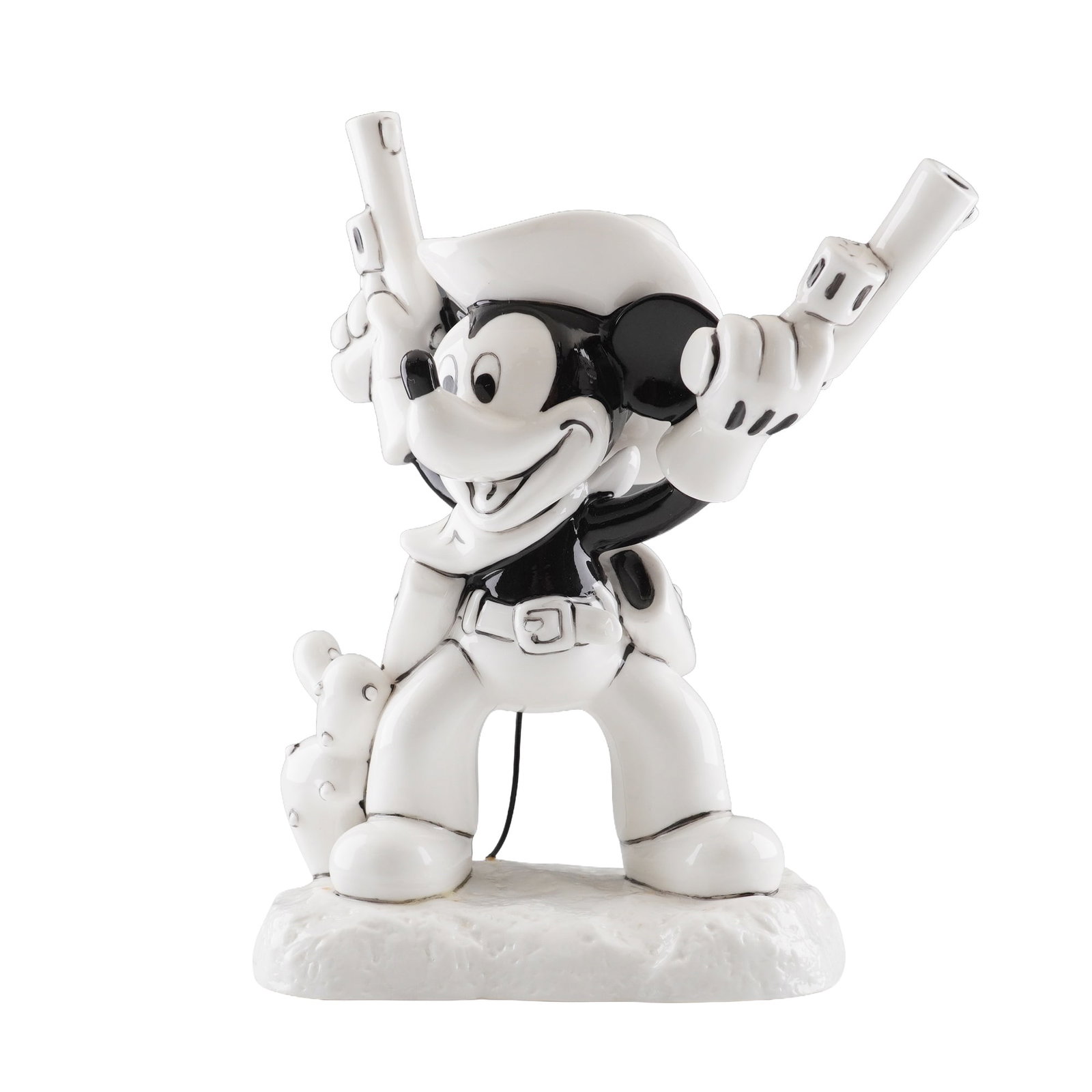 RARE Royal Doulton Mickey Mouse Prototype Figurine, Two Gun Mickey (1 of 4)