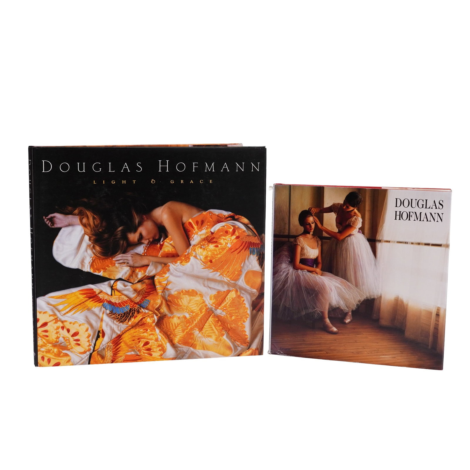 2pc Hardcover Books on Douglas Hofmann, Light & Grace and Douglas Hofmann: Pair of hardcover art books on artist Douglas Hofmann. The first one is Douglas Hofmann: Paintings, drawings, graphic works : a retrospective exhibition, 1978-1989, Jack Gallery, New York, November 3-