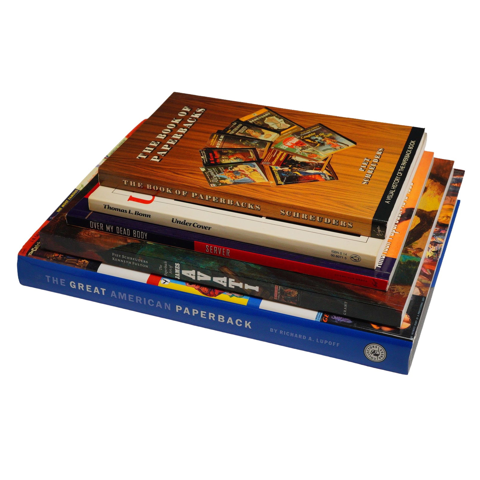 A Lot of 5 Books about Paperbacks. Various Publishers, 1981-2005. First Editions (1 of 5)