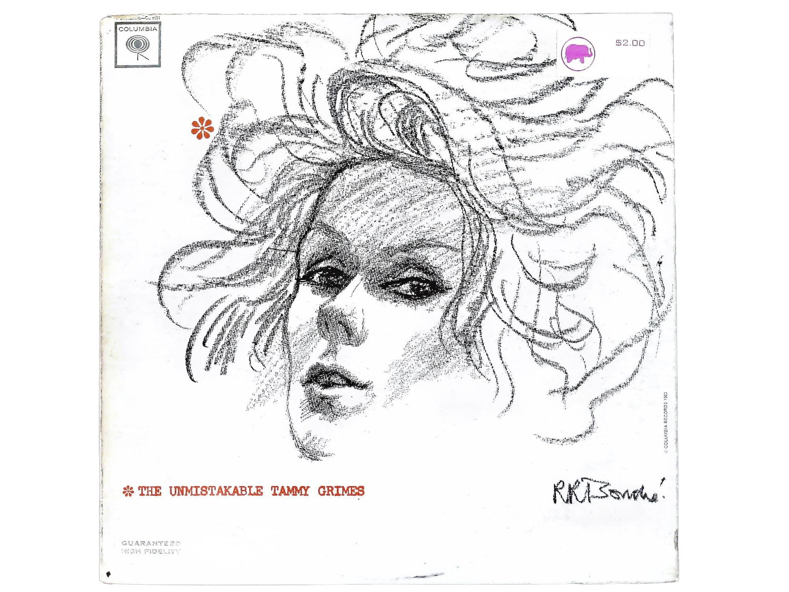 Grimes, Tammy. The Unmistakable Tammy Grimes. Columbia, 1963. Monaural First Pressing (CL 1984). (1 of 3)