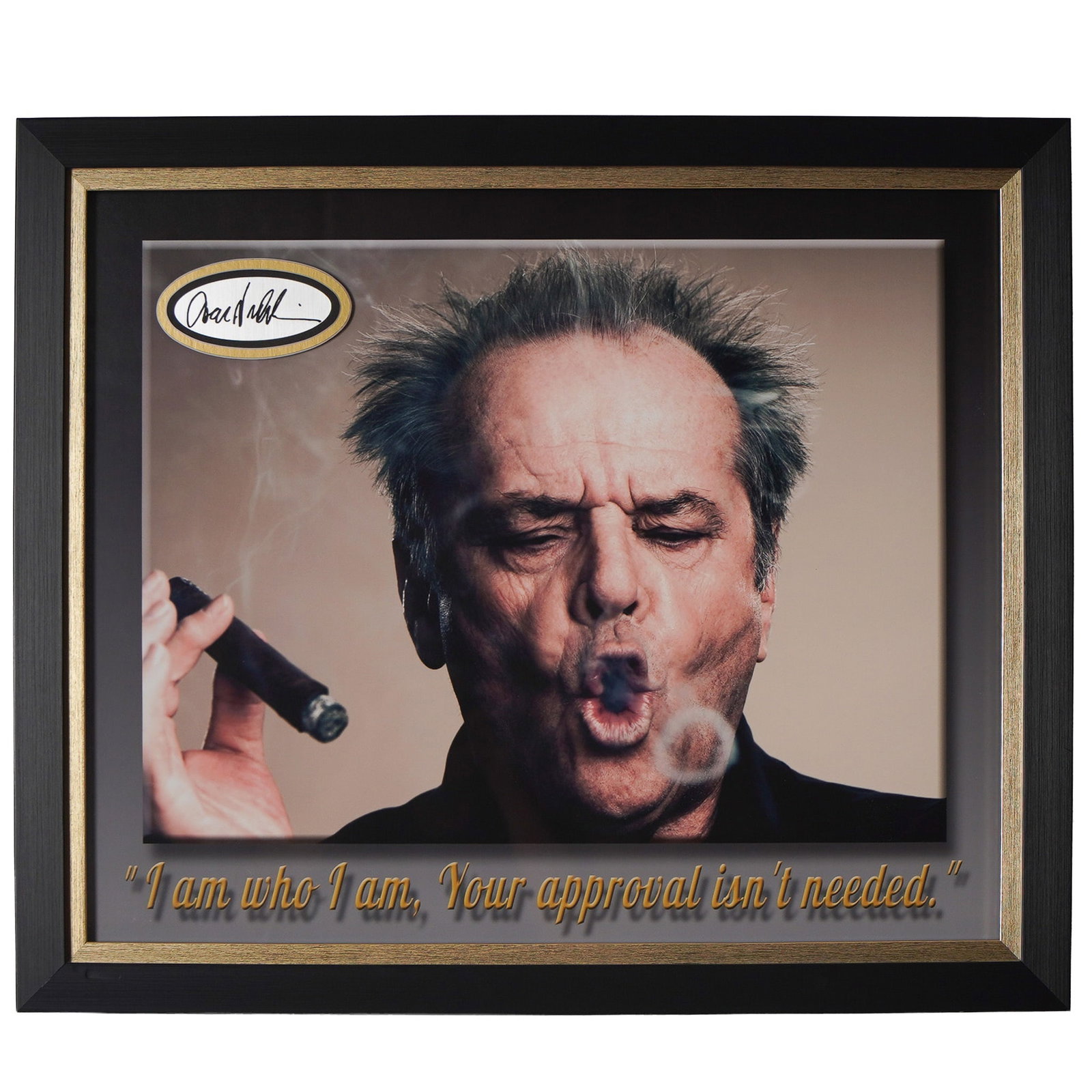 Framed Jack Nicholson Tribute Display with Facsimile Signature (1 of 3)