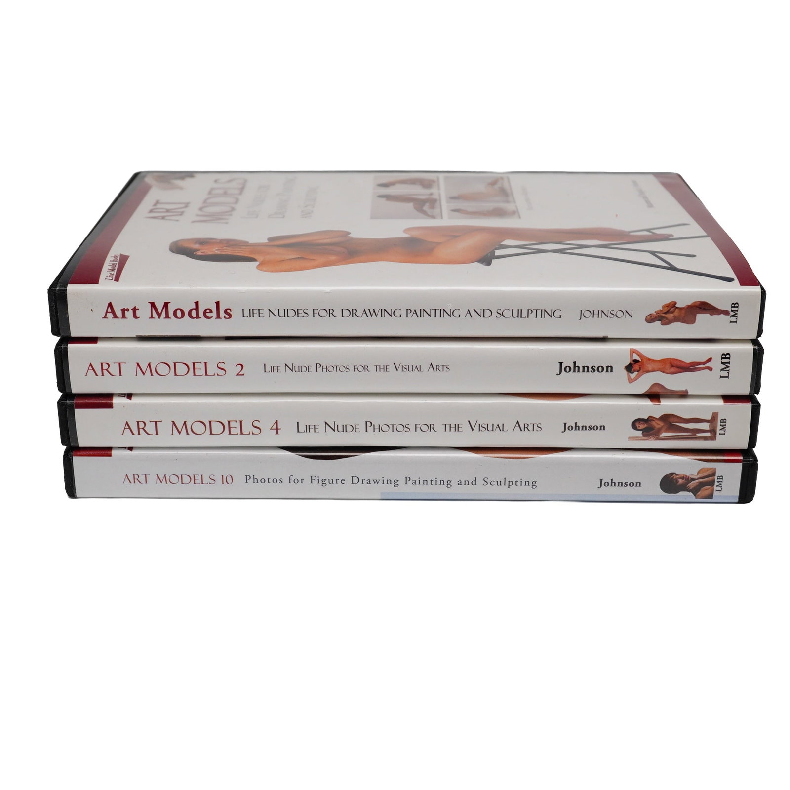 4pc Disc Set of Art Models by Maureen and Douglas Johnson: This 4 disc set of Art Models Life Nudes For Drawing Painting And Sculpting is authored by Maureen and Douglas Johnson and published under the Live Model Books imprint. The collection provides high-re