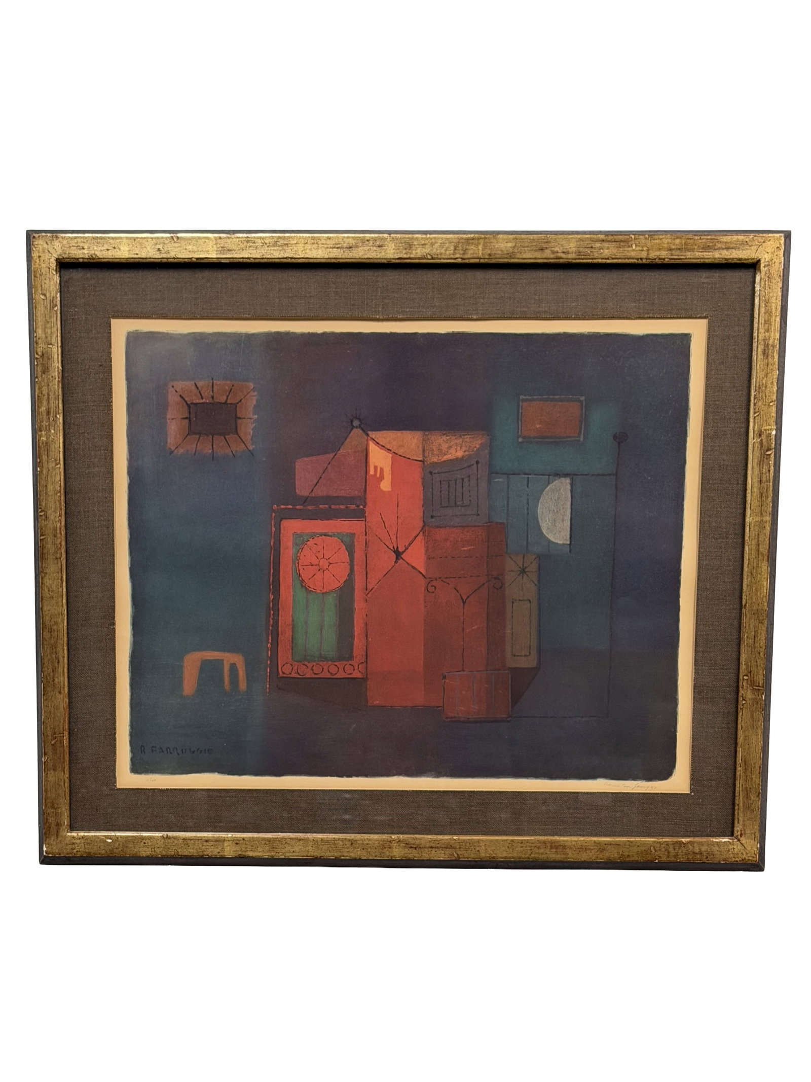 Limited Edition Remo Michael Farruggio Abstract Lithograph (1 of 6)