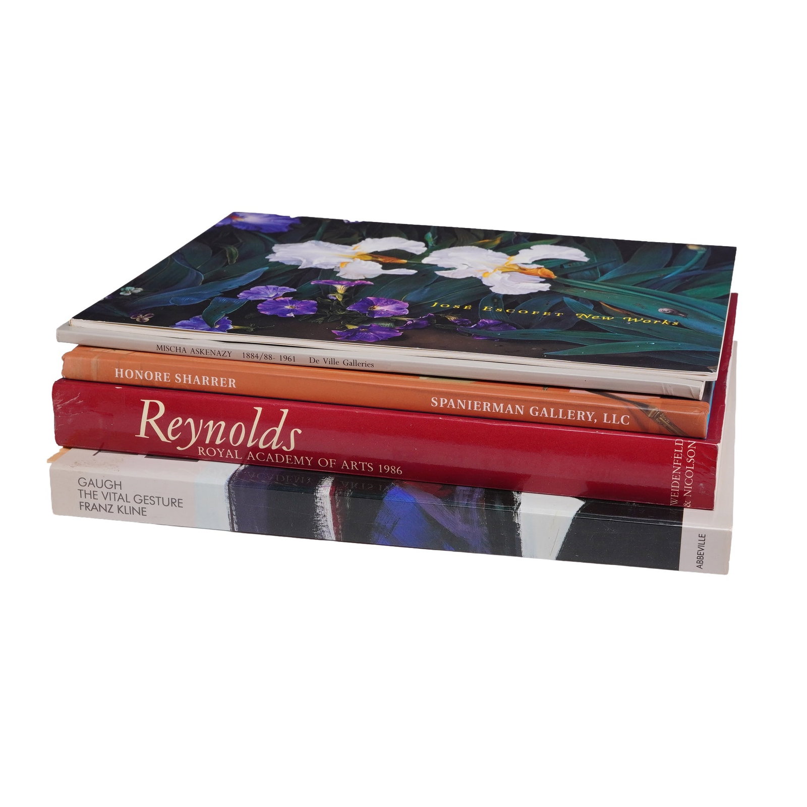 5pc Collection of Art Books: This collection consists of five art-related publications, including three hardcover volumes with dust jackets and two softcover exhibition catalogs. The group includes: The Vital Gesture: Franz