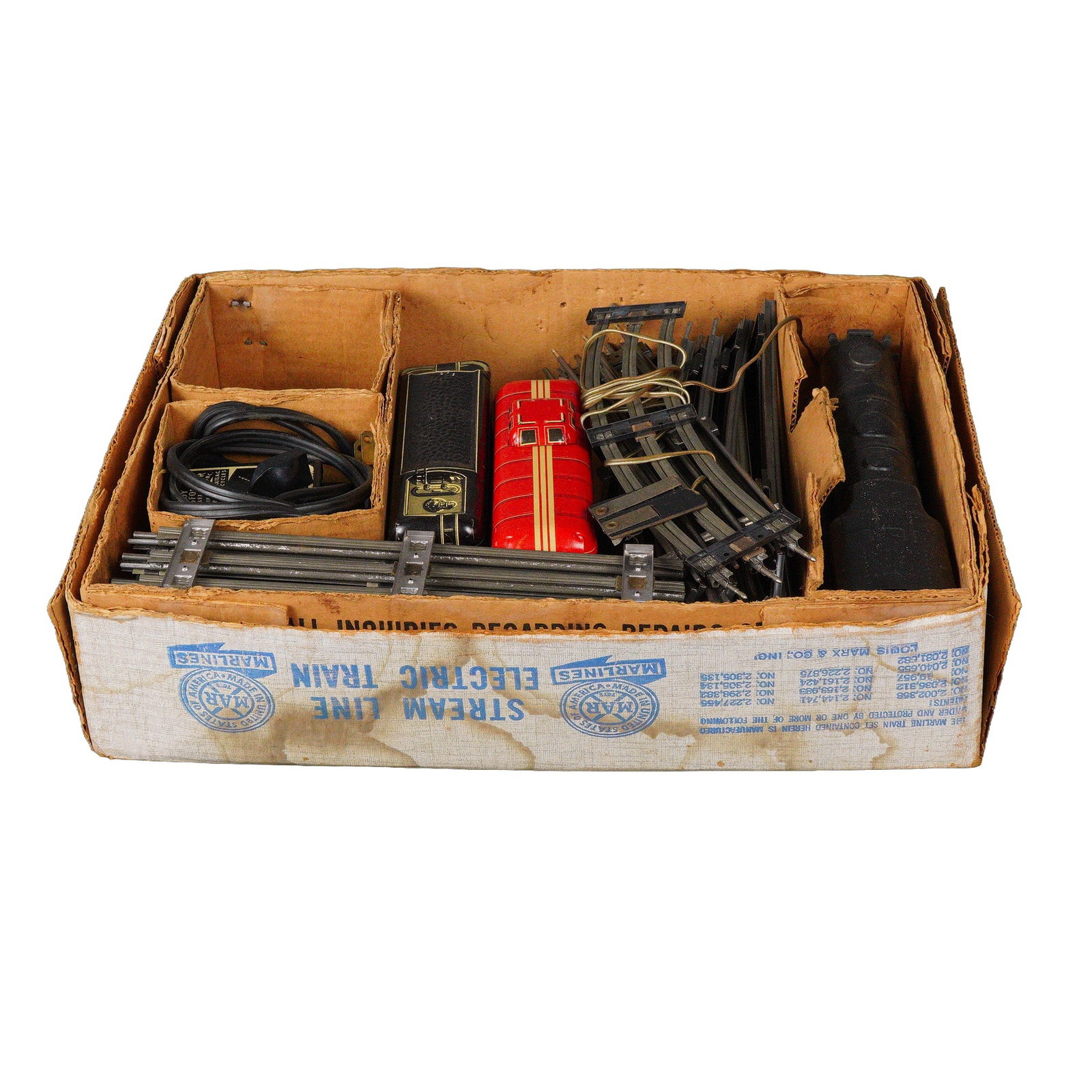 Collection of Marx Line Stream Line Electric Train Set Components (1 of 4)