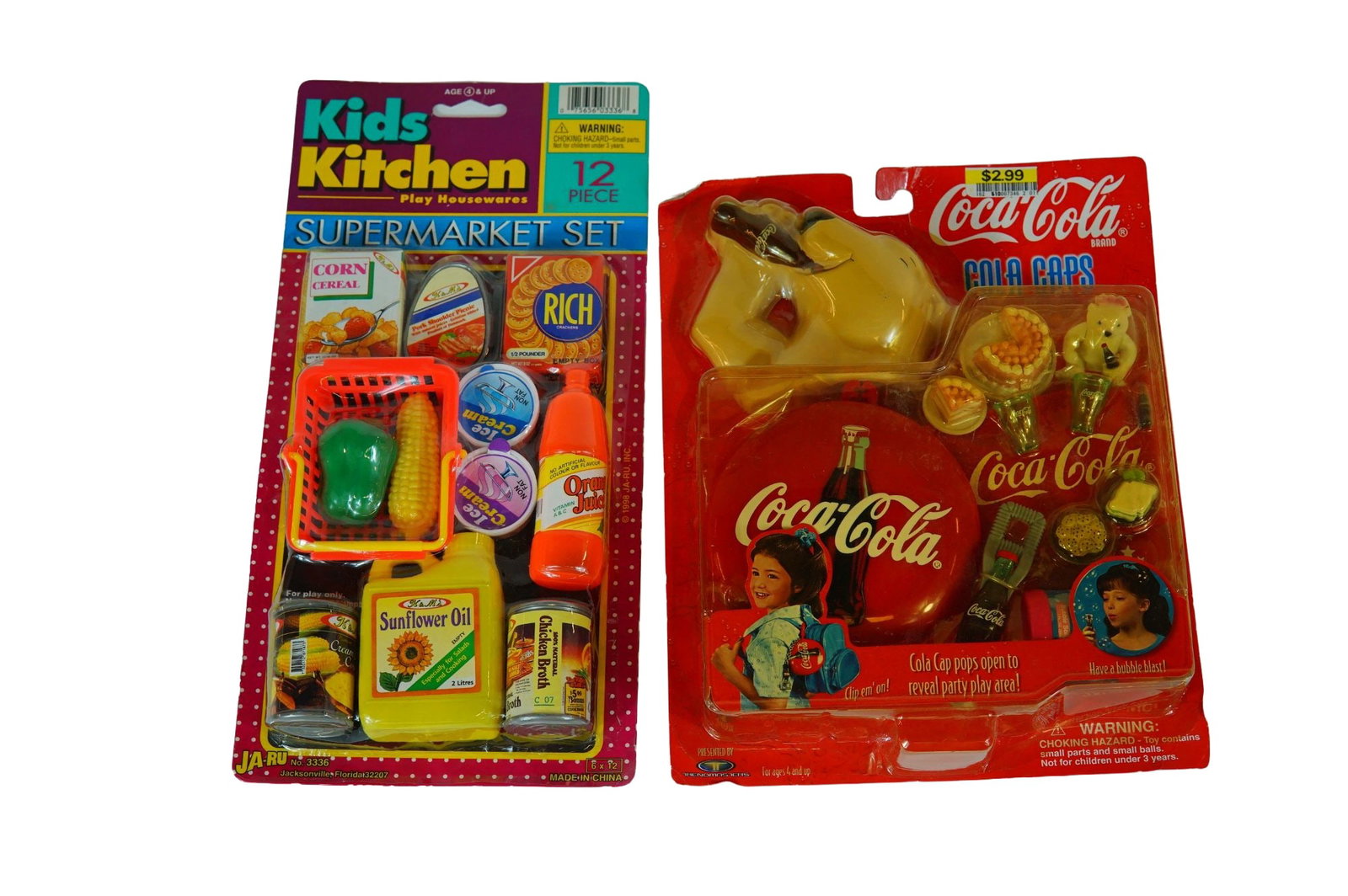 A Pair of Vintage 1998 Toy Playsets, JA-RU Kids Kitchen and Trendmasters Coca-Cola, Plastic and (1 of 2)