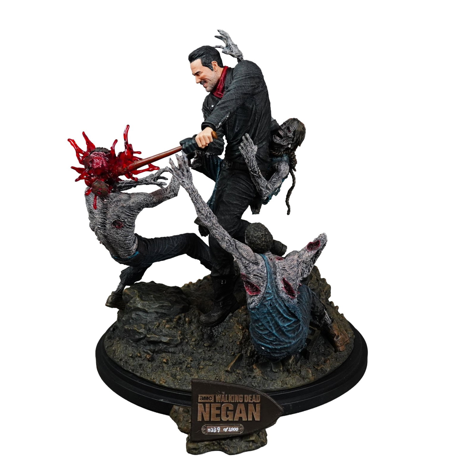 McFarlane Toys AMC The Walking Dead Negan Limited Edition Resin Statue Number 239 of 1000 with (1 of 6)