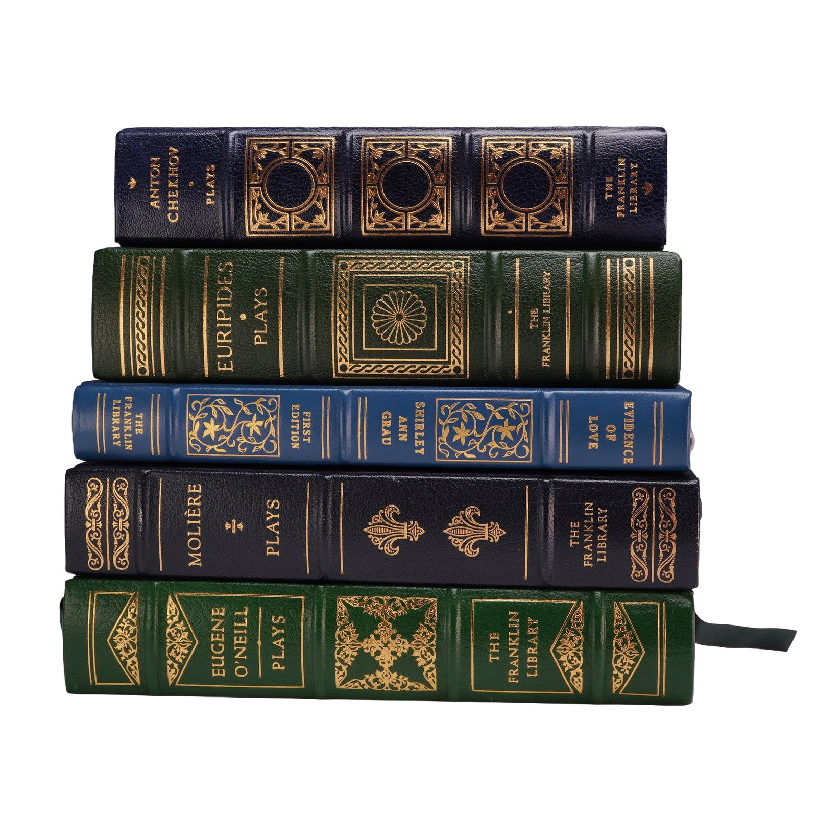 5-Piece Book Lot of Franklin Library Leather-Bound Editions. Multiple Authors. (1 of 4)