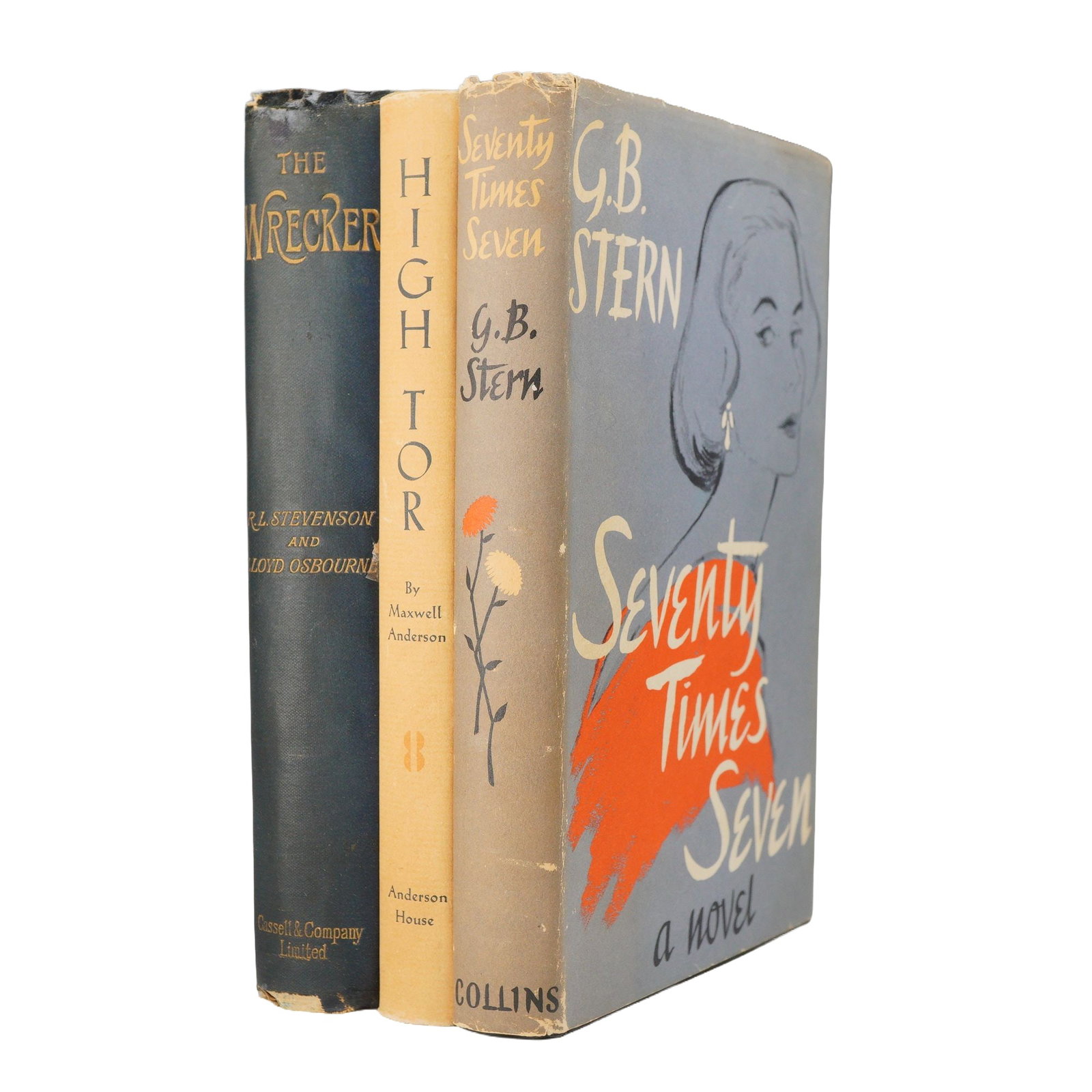 A Trio of First Edition Books. Stevenson, Anderson, and Stern. Various Publishers, 1892-1957. (DJ) (1 of 4)
