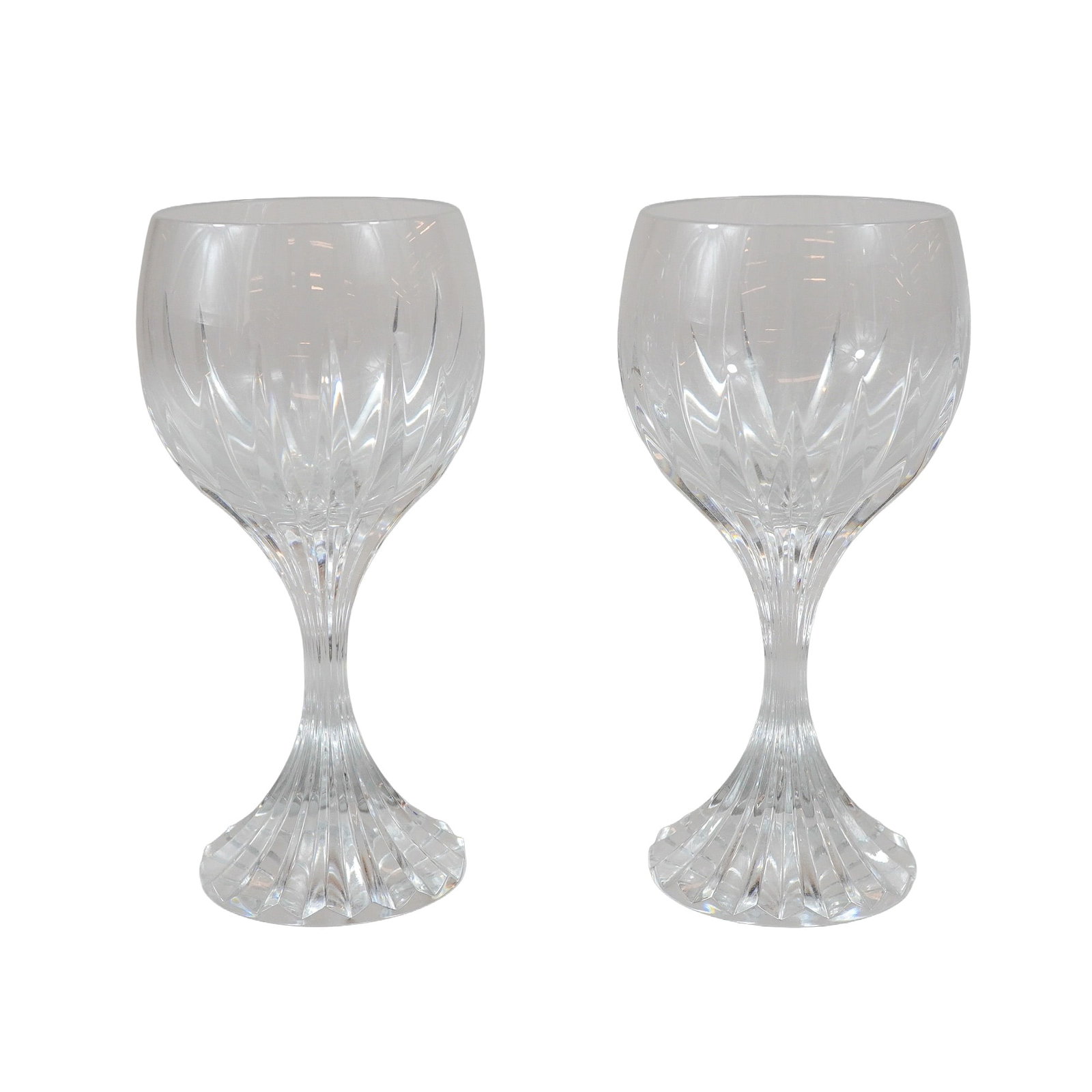 Pair of Baccarat Massena Crystal Wine Glasses (1 of 4)