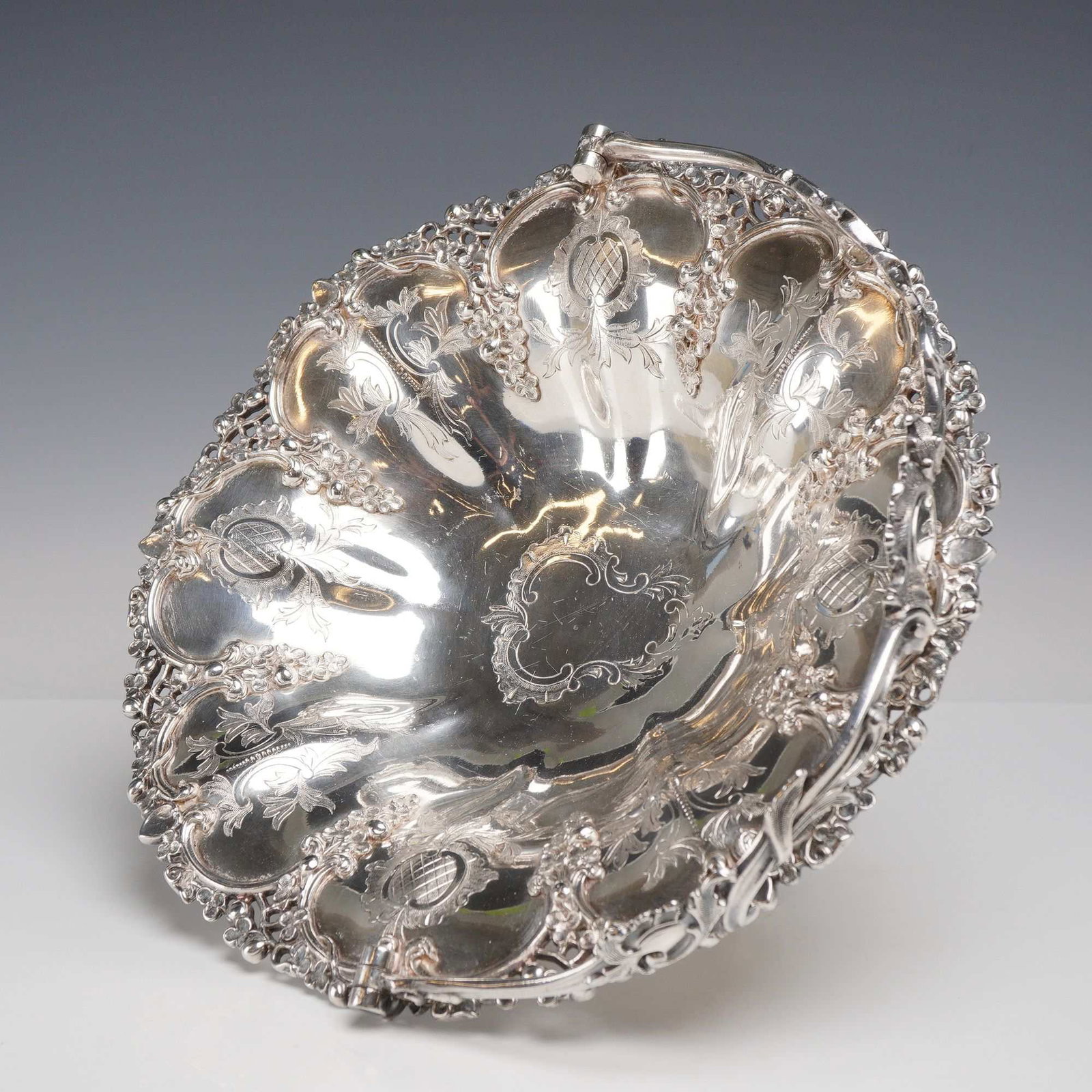 Silver Plated Grapevine Basket - 3