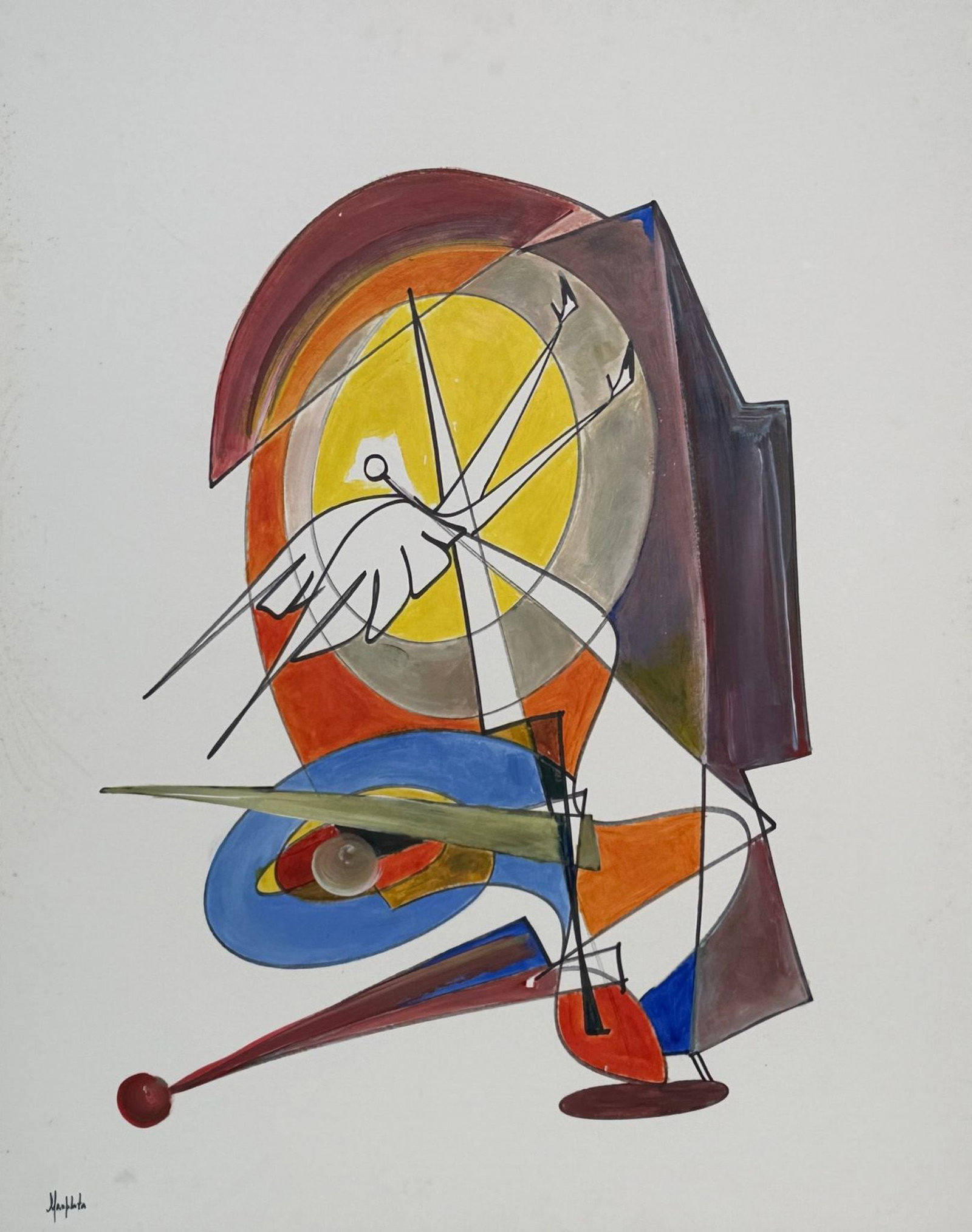 Alfonso Rendon aka Masplata (Panamanian, 1957 - 2025), Mixed Media on Board, Angel: It is a spiritual world of divine entities that protect and balance the universe. The Custodians of this world help Masplata bring the message of hope. The Angels maintain order and harmony. This worl
