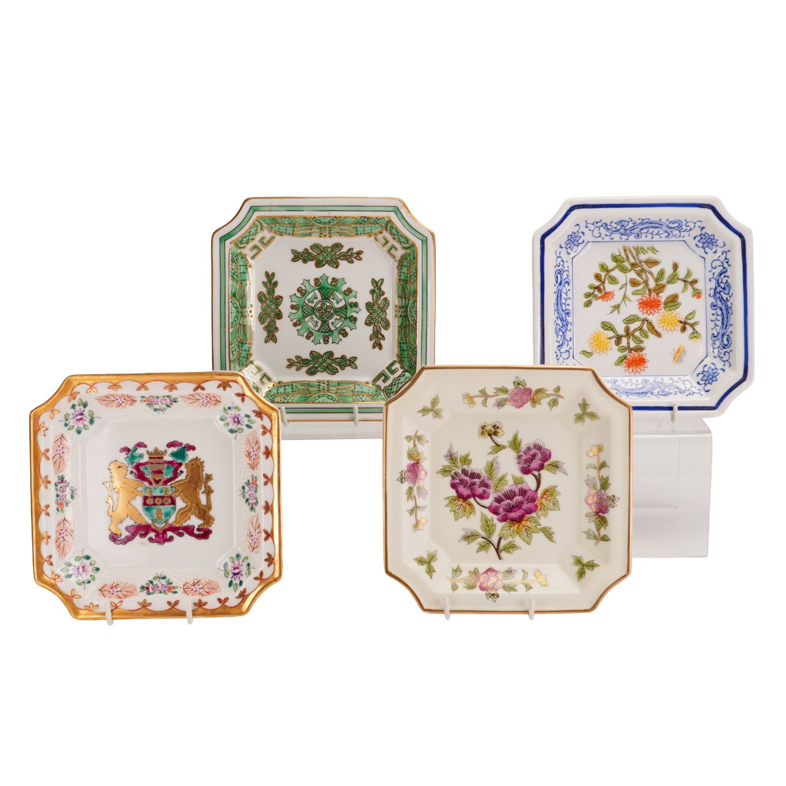 4pc Porcelain Square Dishes (1 of 3)