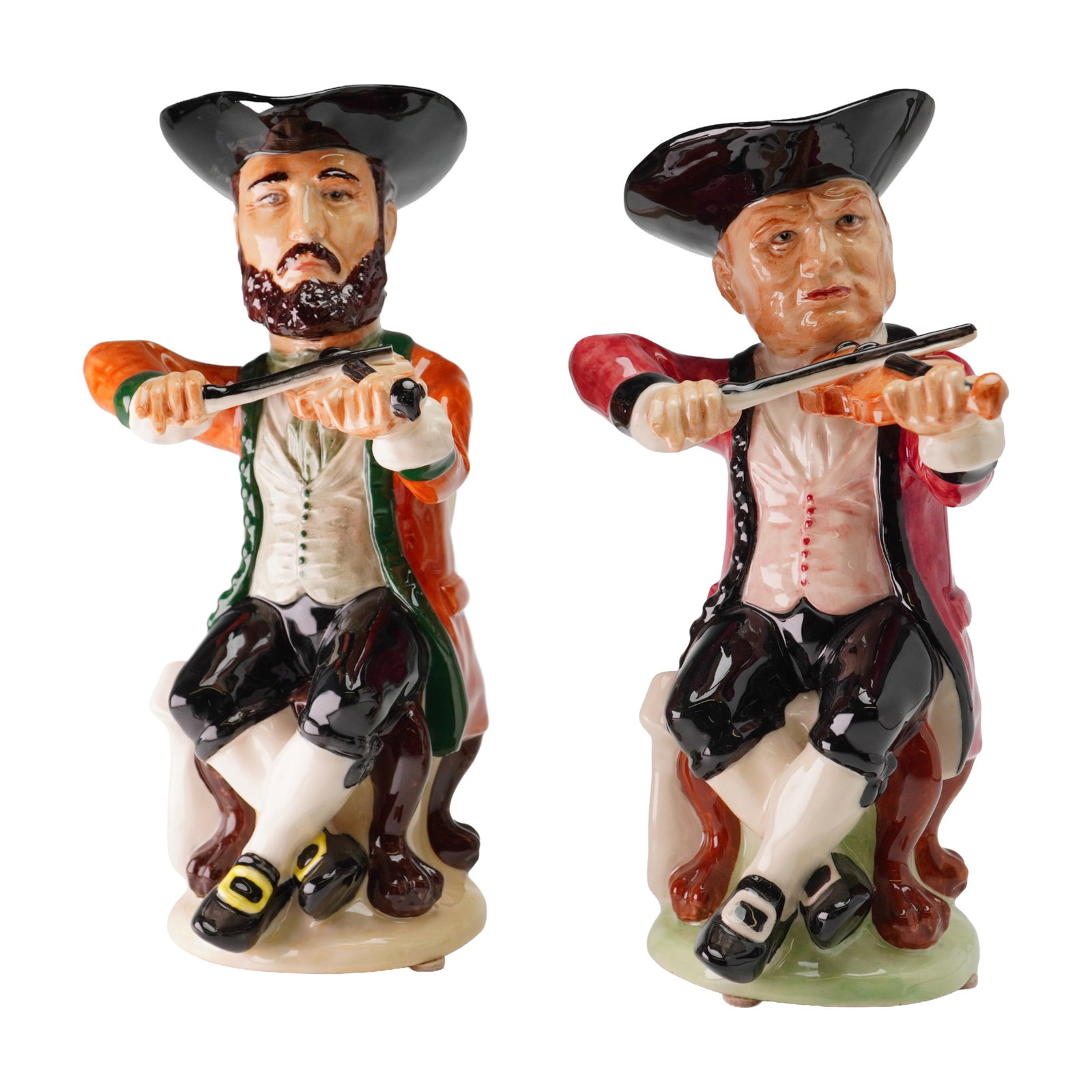 Two Kevin Francis Ceramics Limited Edition Toby Jugs, Fidel Castro and Kenneth Clarke: A pair of 2pc Kevin Francis Ceramics toby jugs from the limited edition Midshipmite series, depicting political figures Fidel Castro and Kenneth Clarke. Produced by Peggy Davies Ceramics in Staffordsh