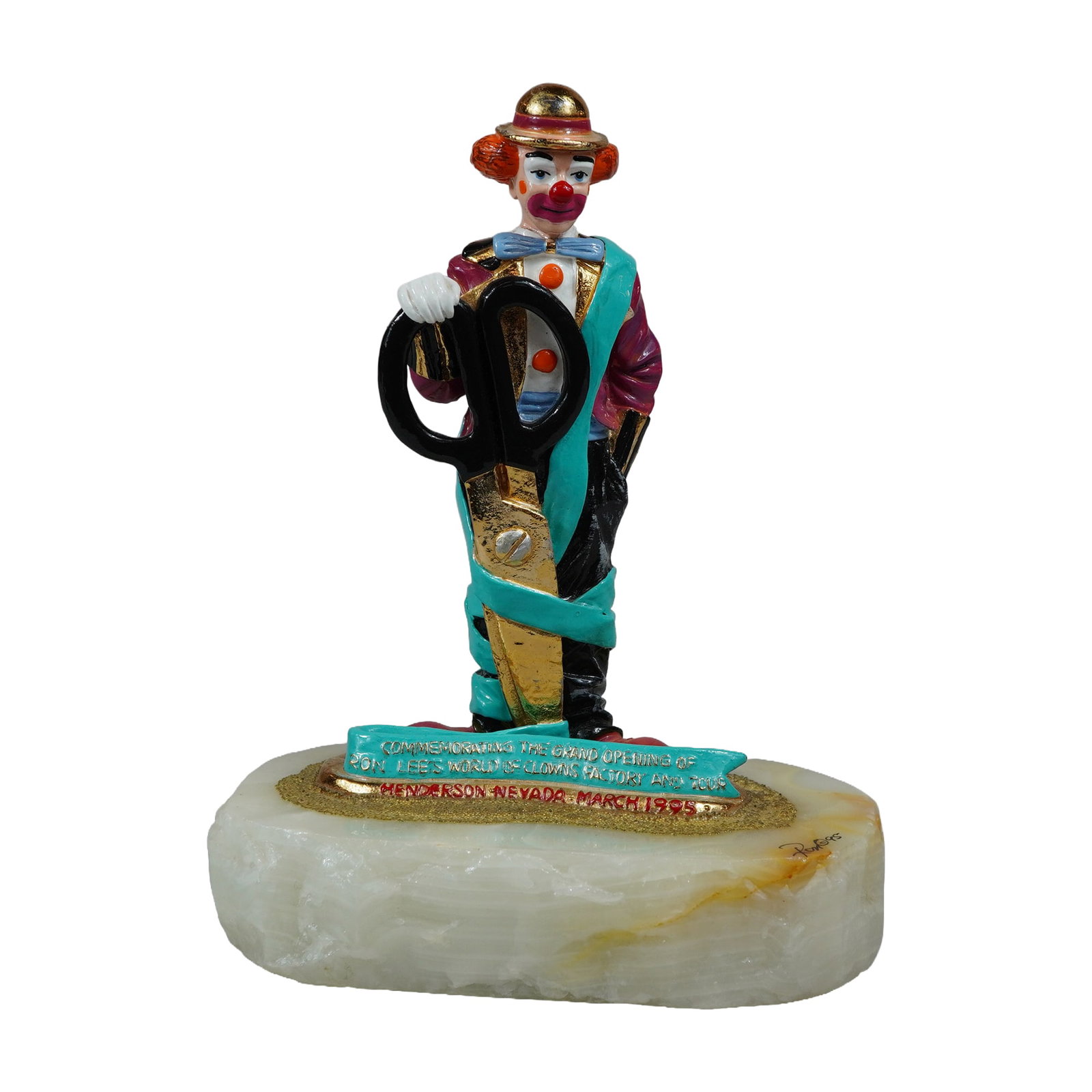 Ron Lee 1995 Limited Edition Clown Figurine, Signed (1 of 6)