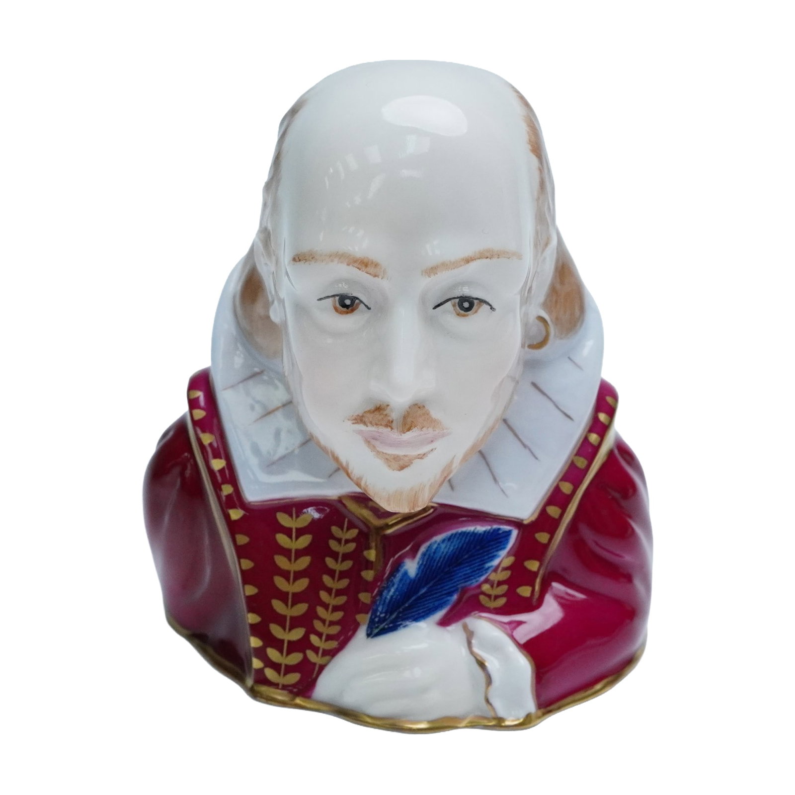 Royal Worcester Figural Candle Snuffer, William Shakespeare (1 of 4)