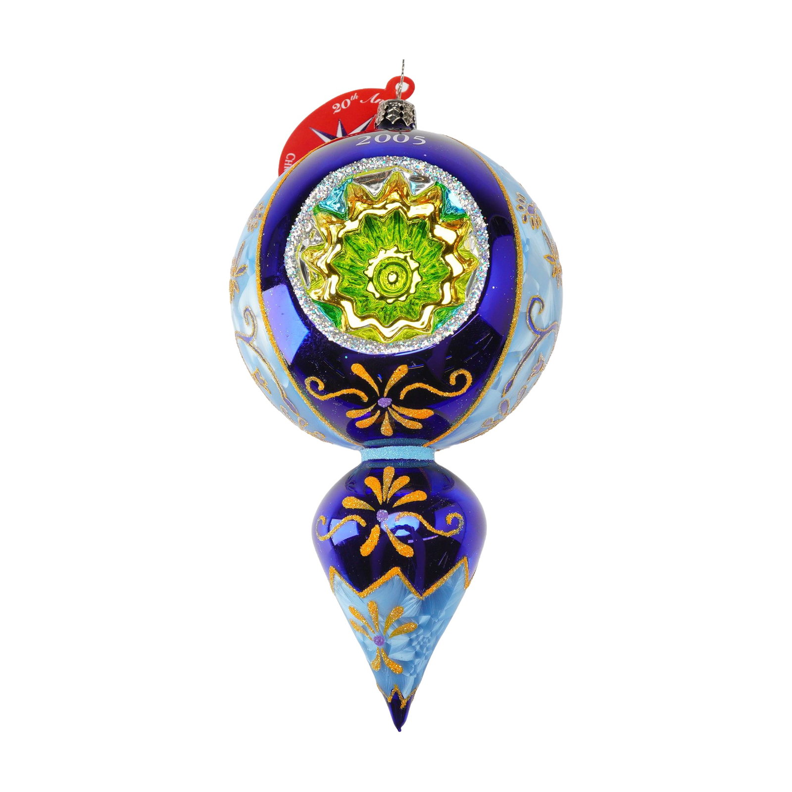 Christopher Radko Blue Christmas Tree Ornament, Fantasia St. Basil's Baubles (1 of 4)