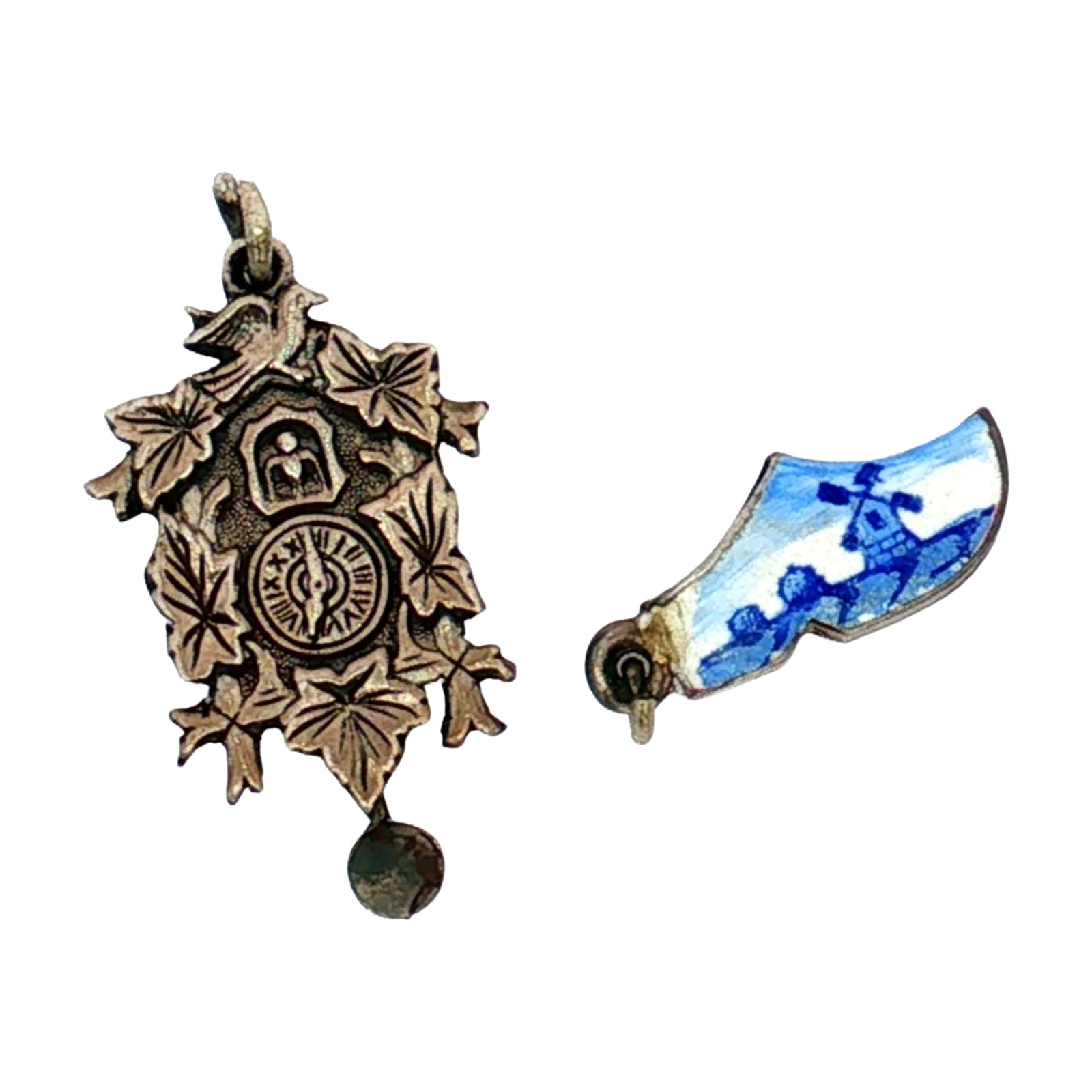 2pc Silver Miniature European-Themed Charms (1 of 3)