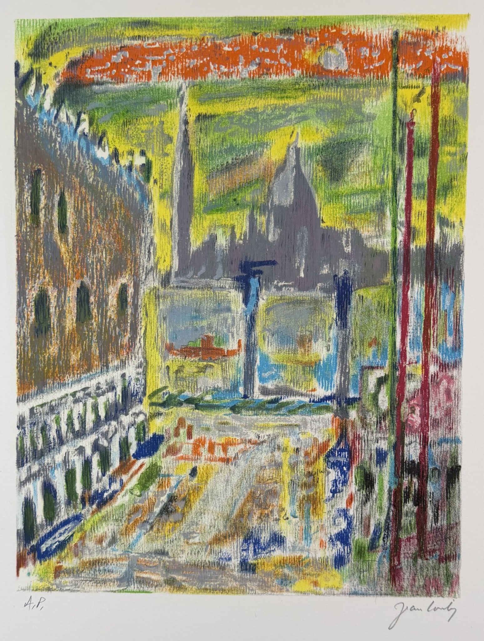 Jean Landry ,Etching, Untitled, Signed (1 of 5)