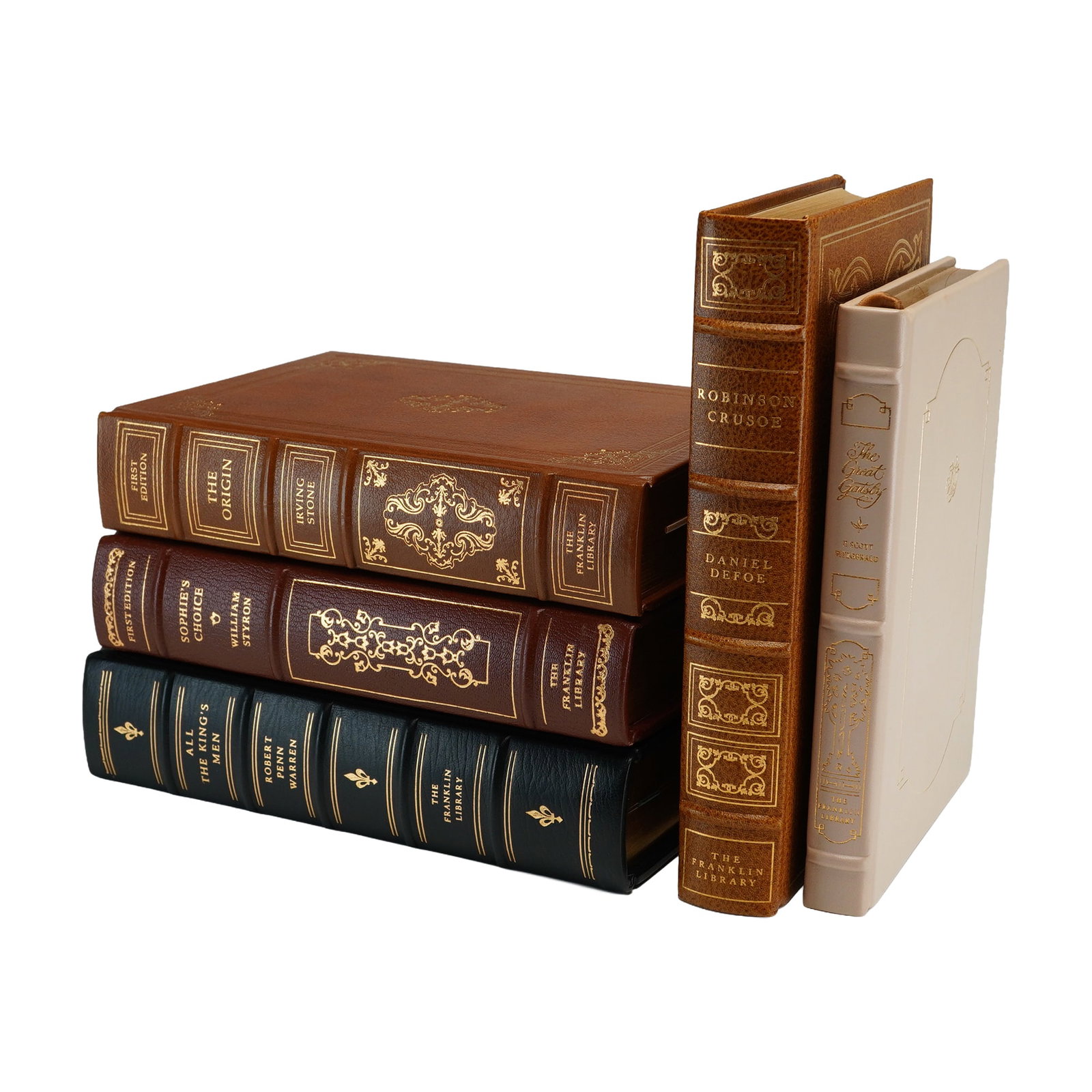 A 5-Piece Lot of Franklin Library Books Including Signed Works by Styron and Warren (Signed) (1 of 6)