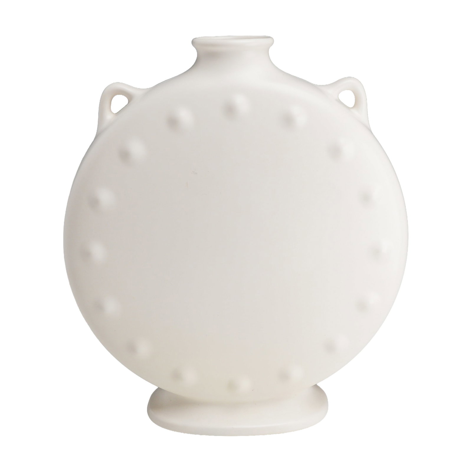 Wedgwood Moonstone Matte Glazed Ceramic Pilgrim Flask Vase (1 of 3)