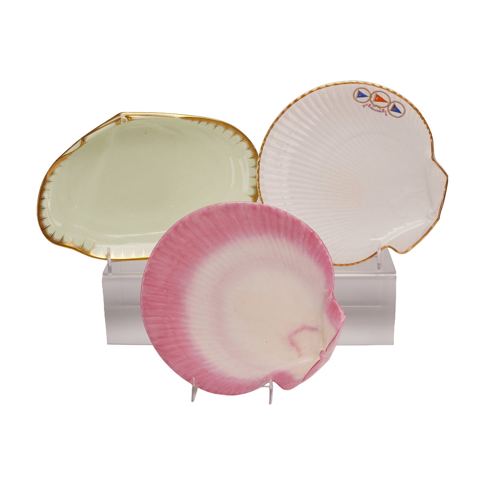 3pc Wedgwood Pearlware Shell-Form Dessert Dishes (1 of 3)
